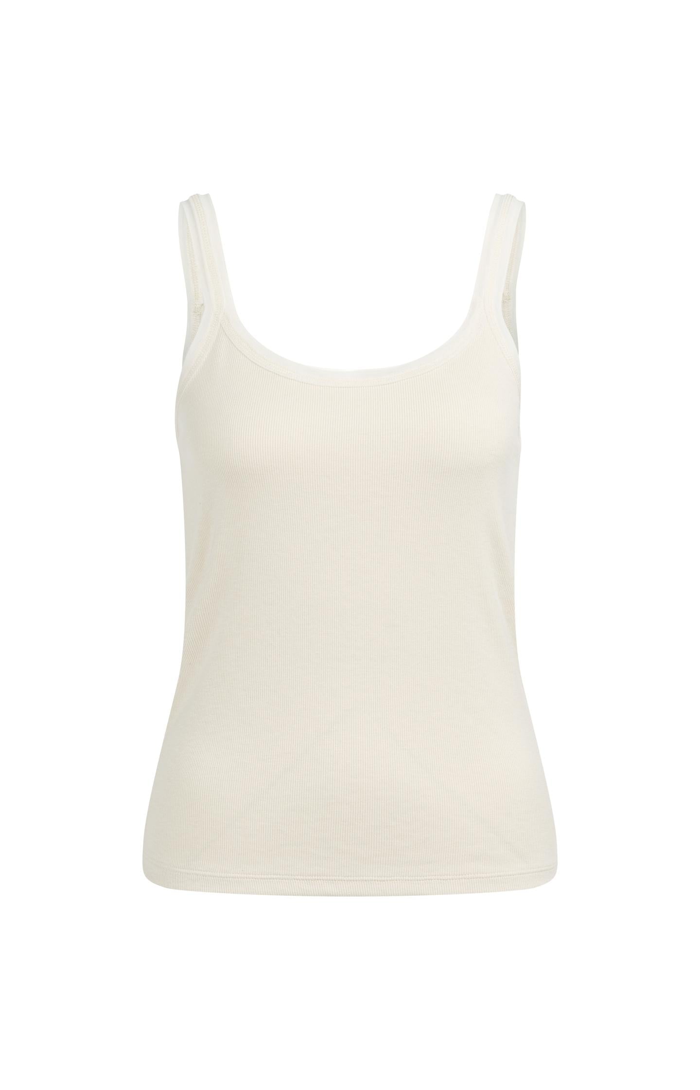 Fitted singlet with mesh trim - Type: product