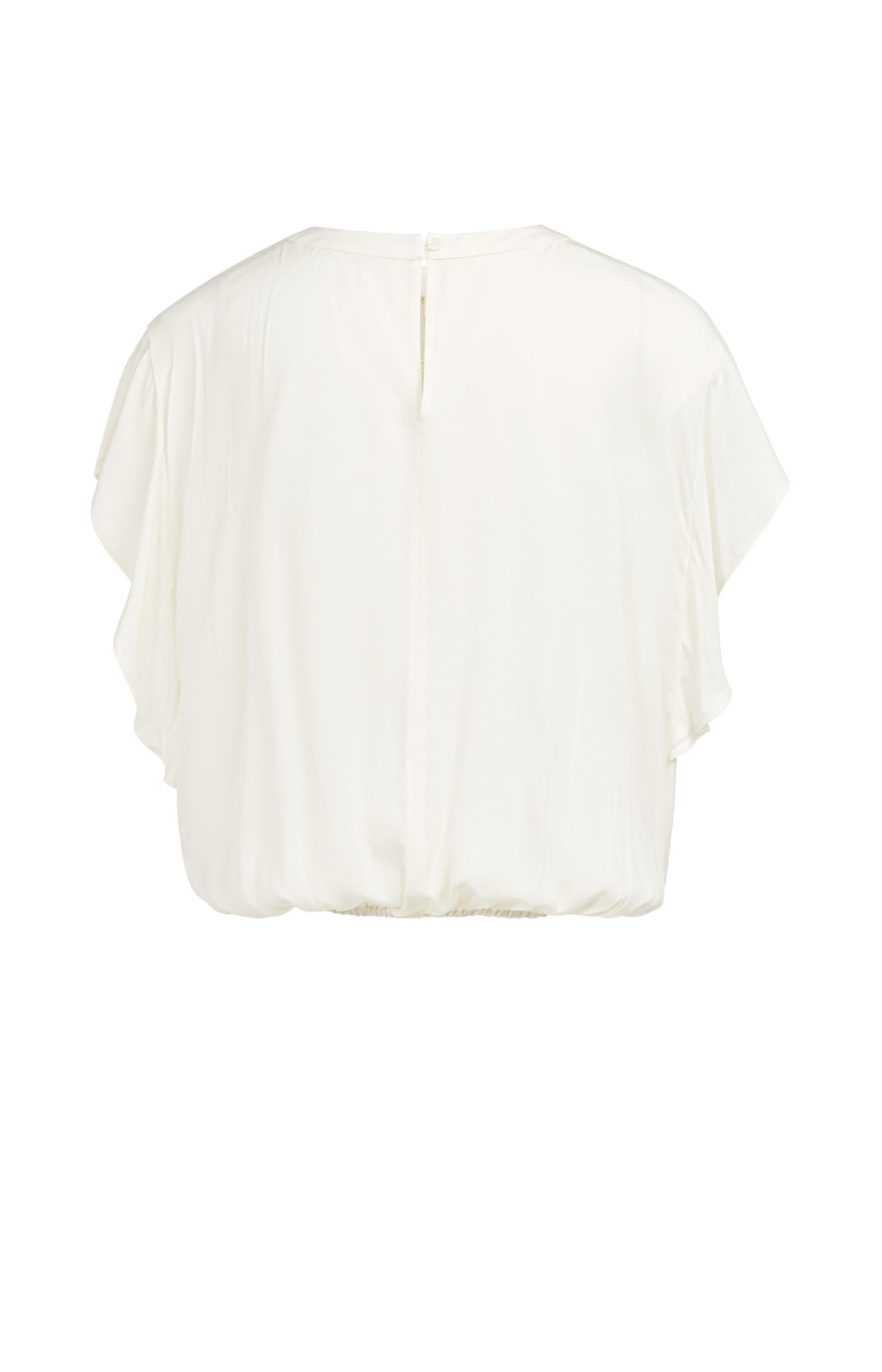 Flowy top with knot detail and elastic hem