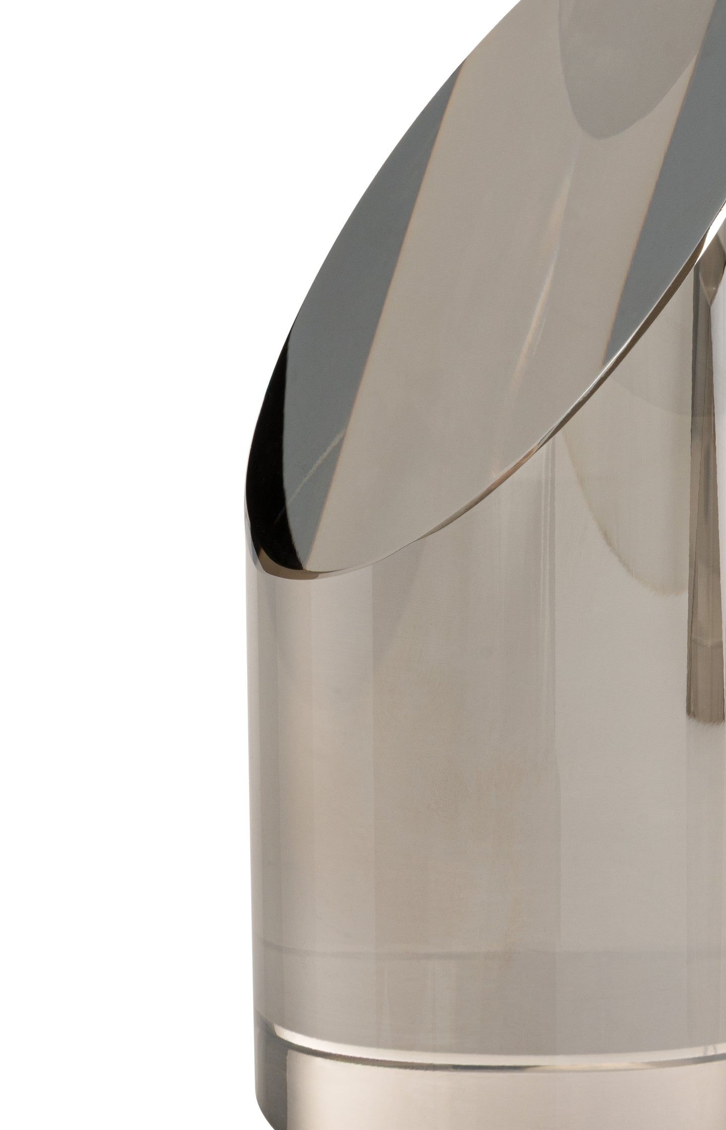 Glass sculpture with slanted top - Type: product