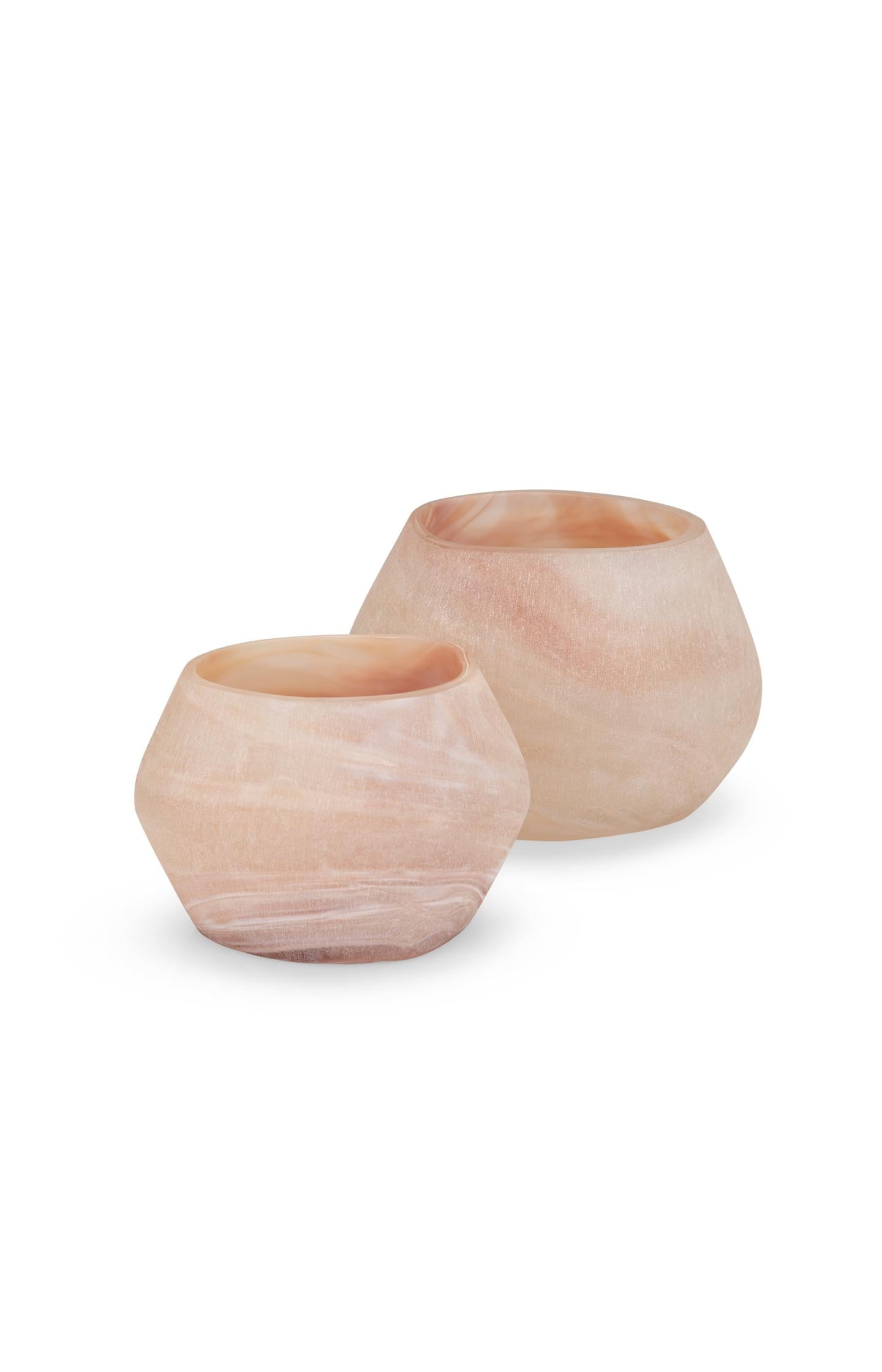 Glass tealight holder