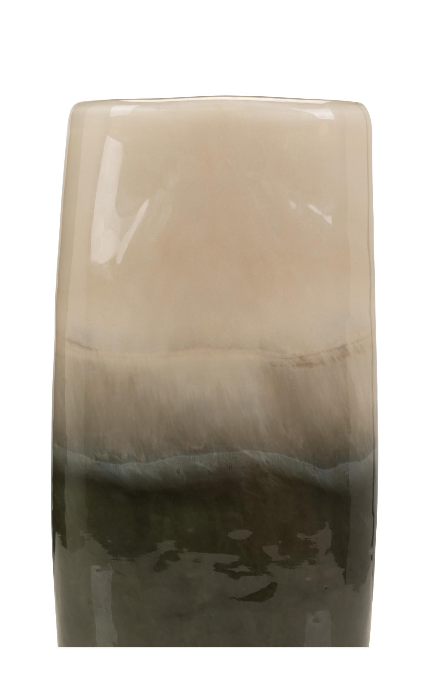 Glass vase with color gradient - large