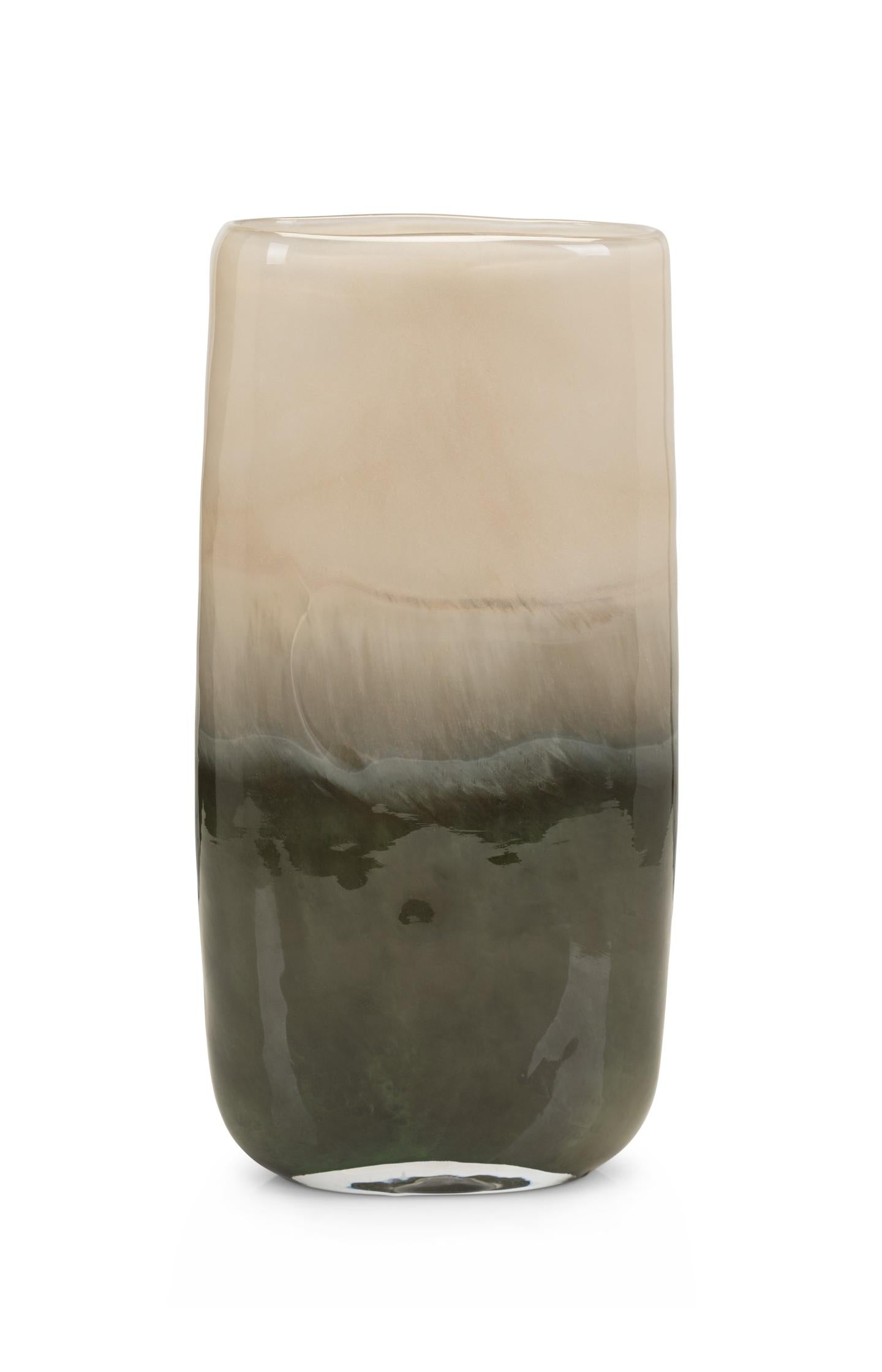 Glass vase with color gradient - large - Type: product