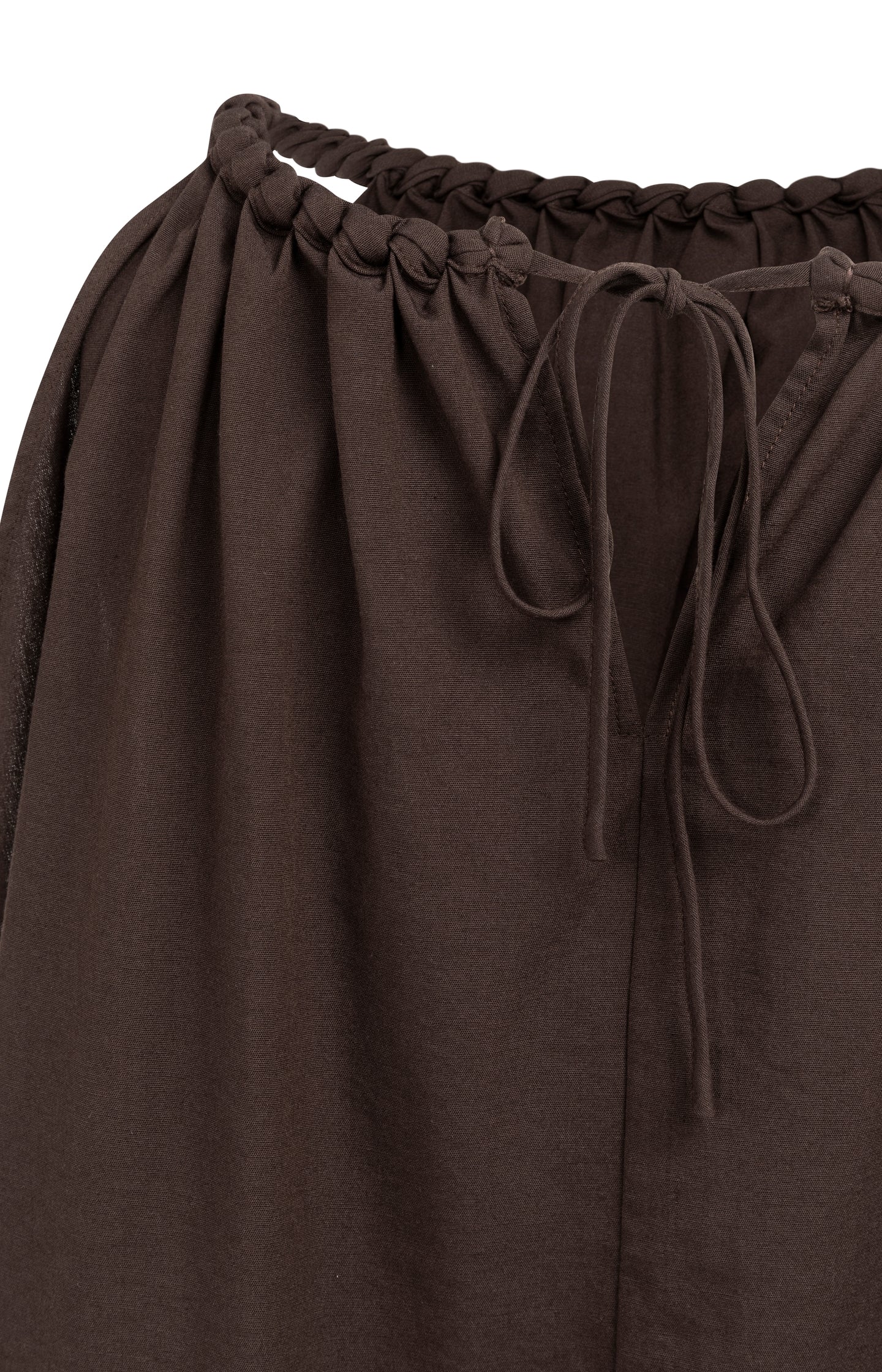 Halter top with braided neckline and tie detail - Type: video
