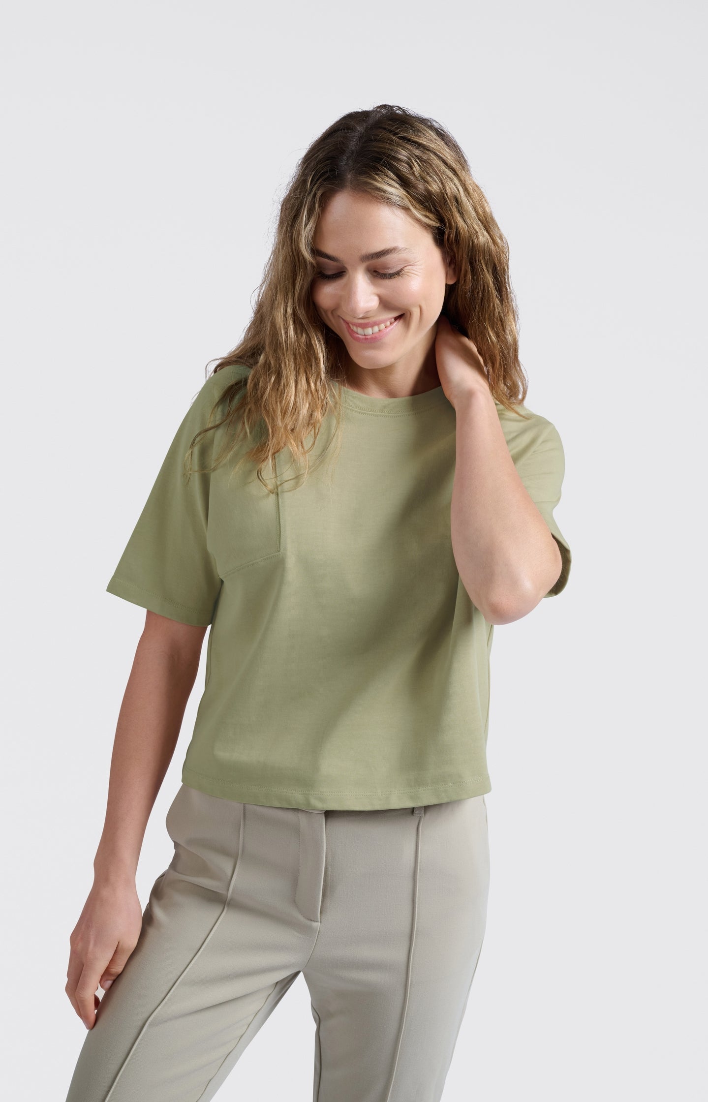 Heavyweight T-shirt with subtle stitch details