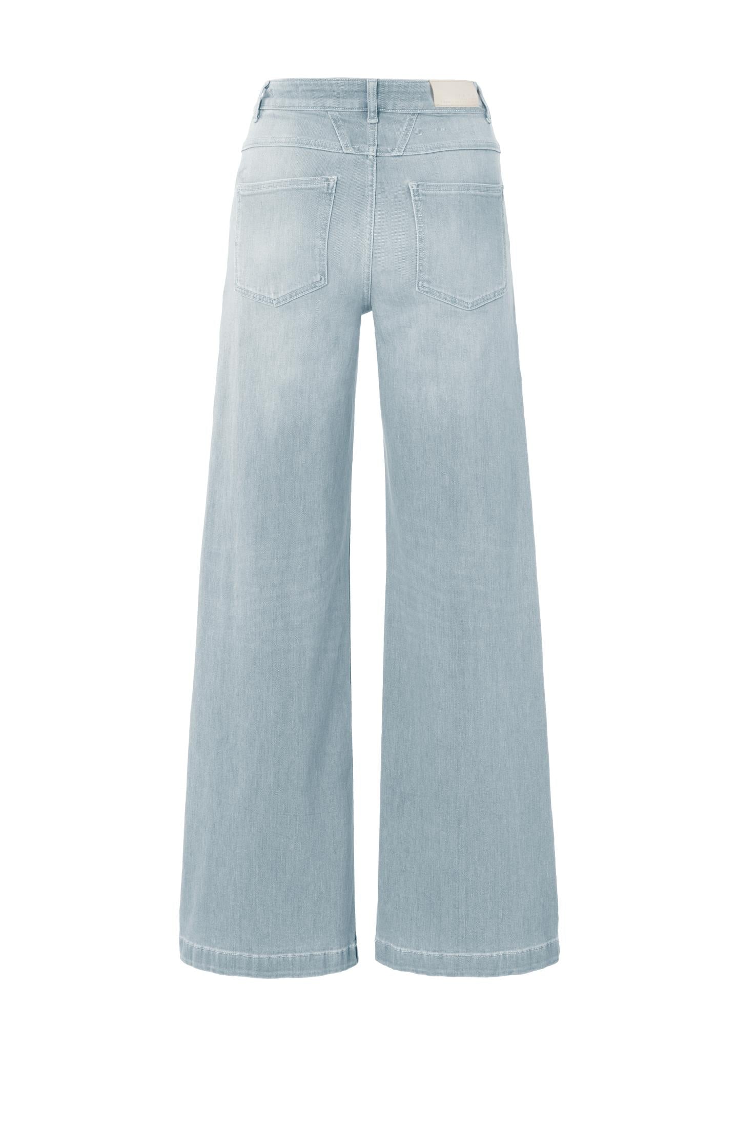 High-waist jeans with extra wide legs (L32)