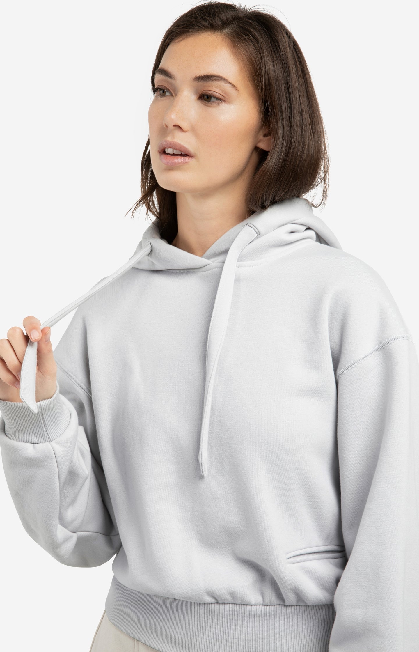 Hoodie with drawstring details - Type: lookbook