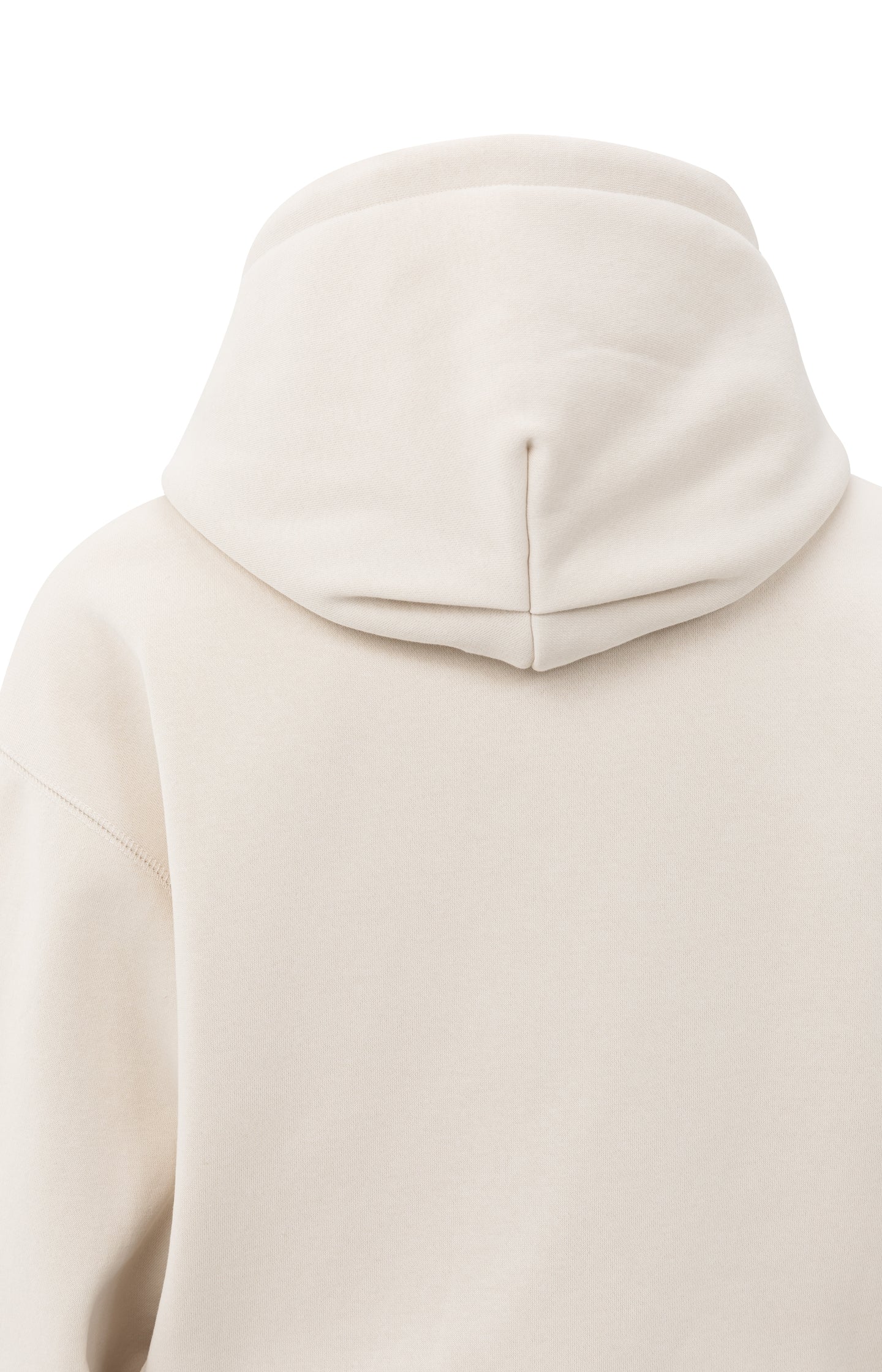 Hoodie with pleated hem