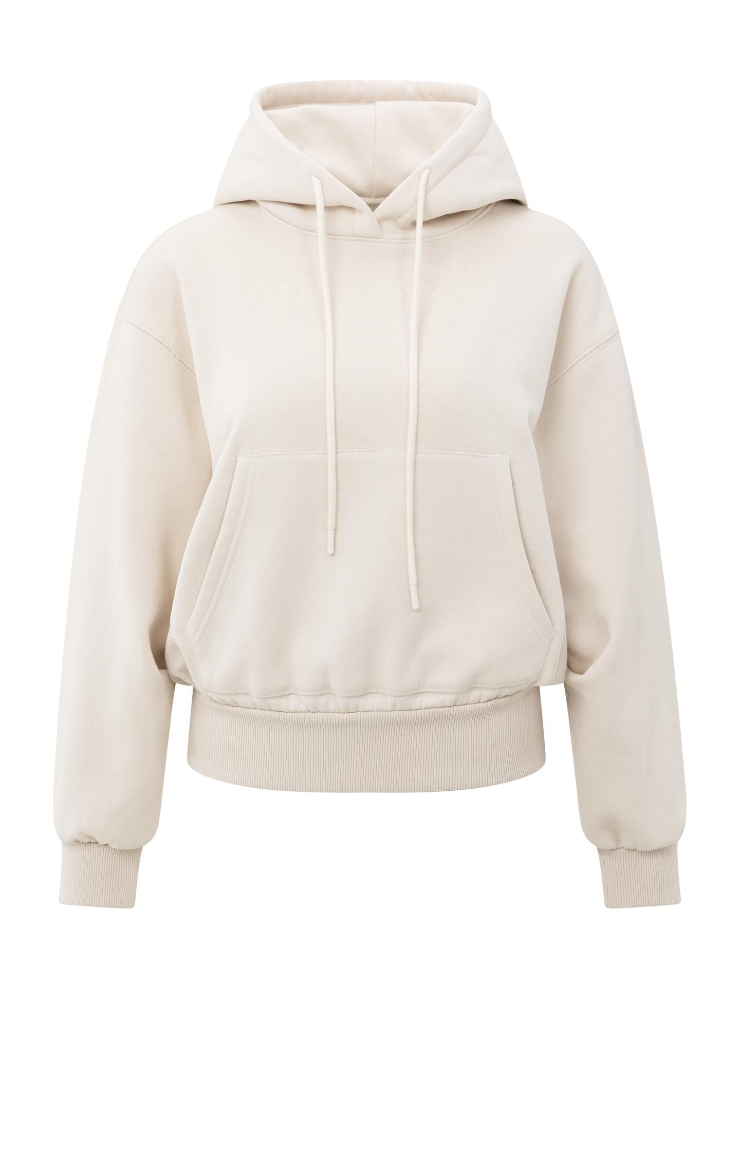 Hoodie with pleated hem - Type: product
