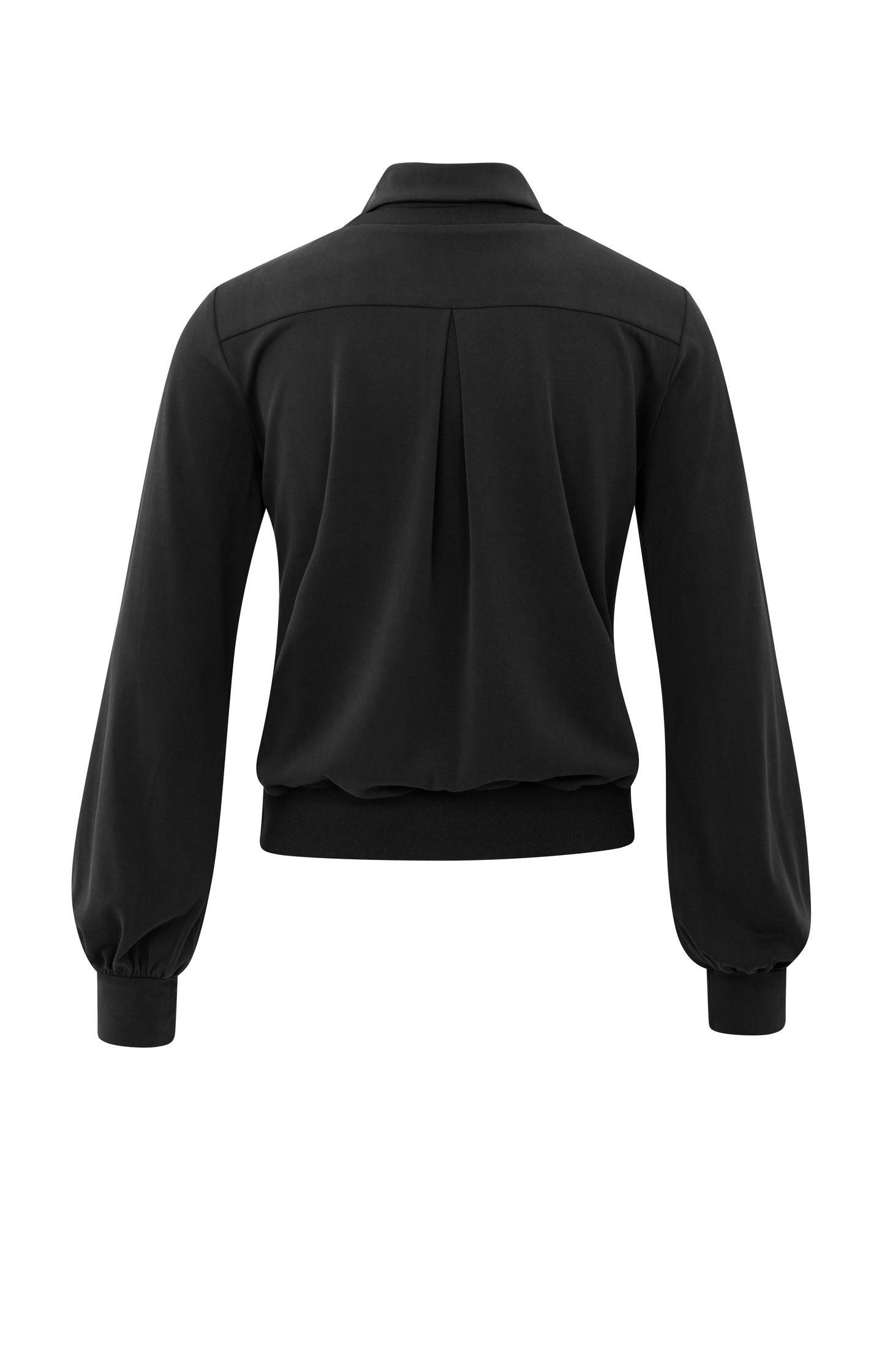 Jersey blouse with double layer effect