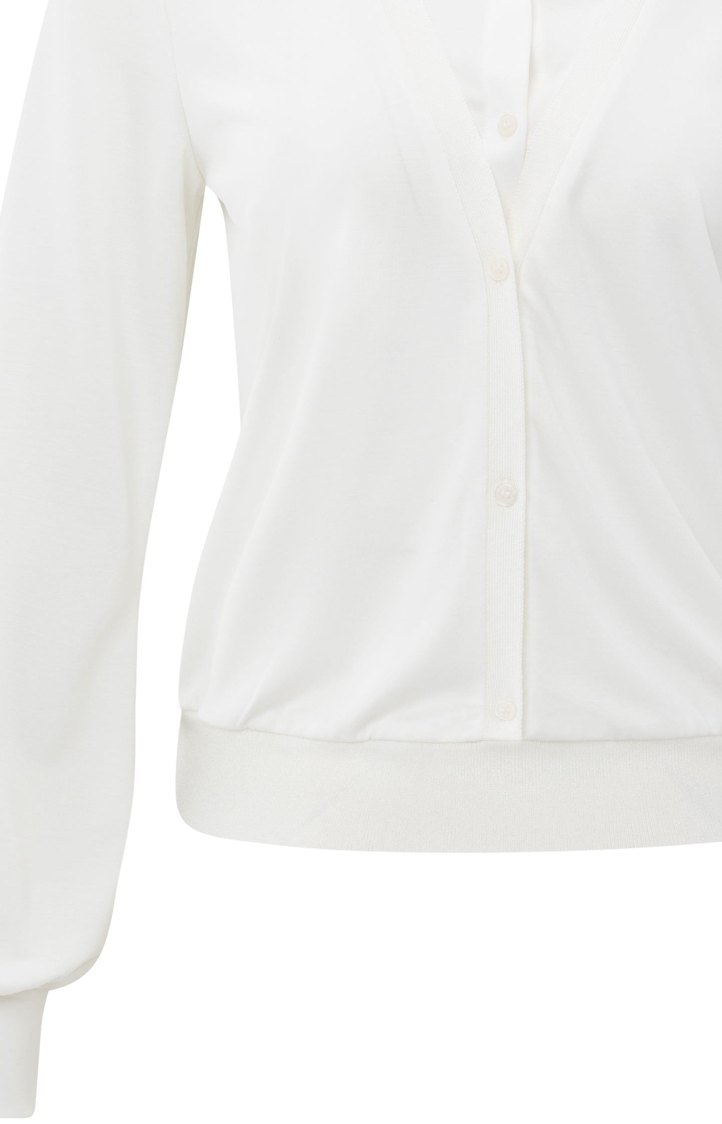 Jersey blouse with double layer effect