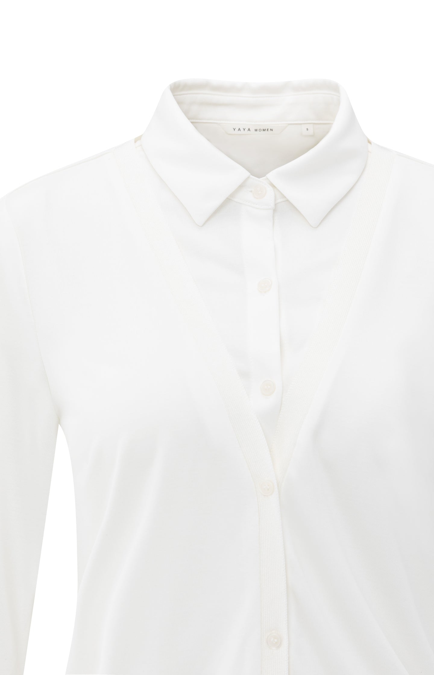 Jersey blouse with double layer effect