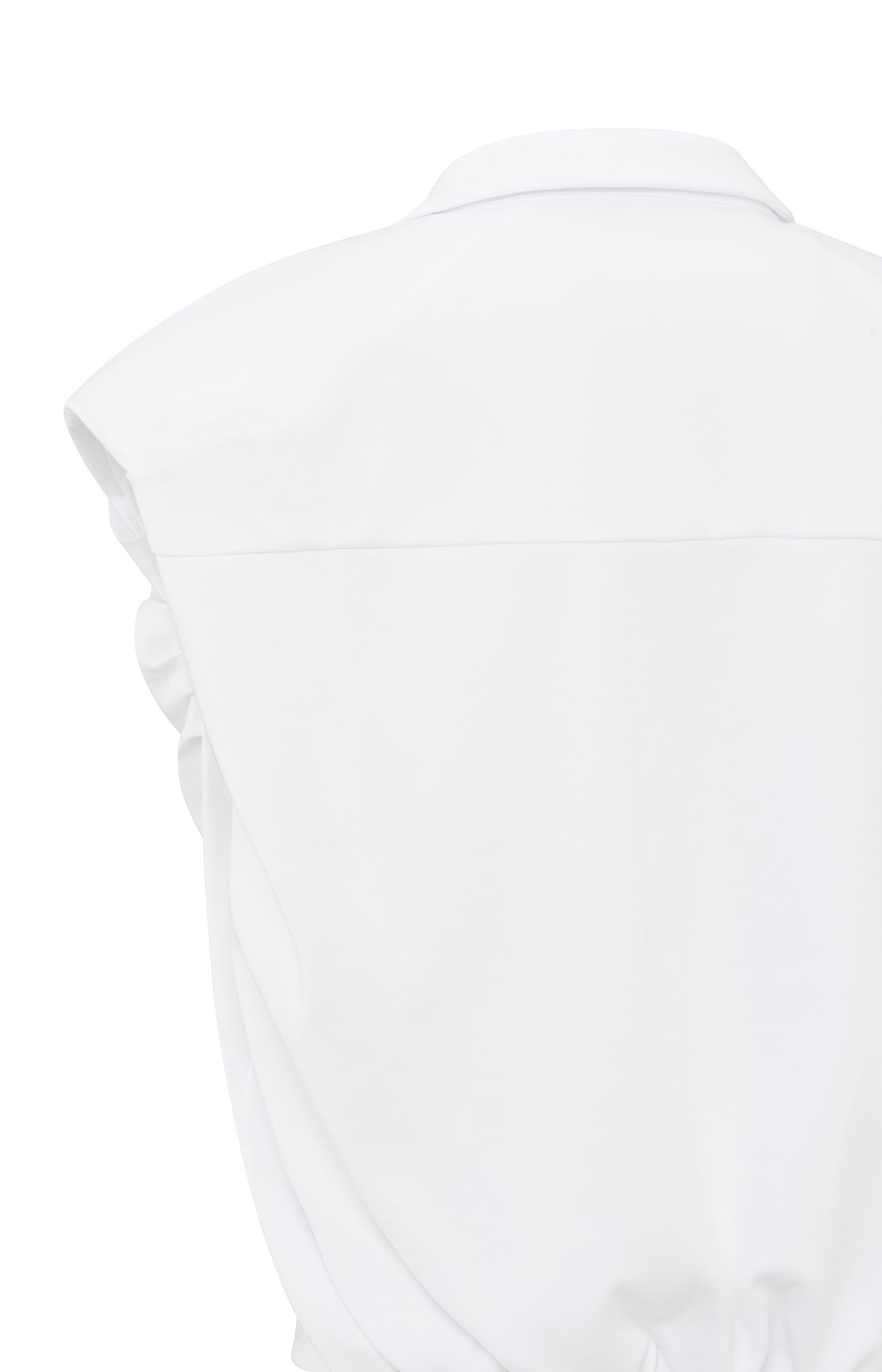 Jersey blouse with puff detail