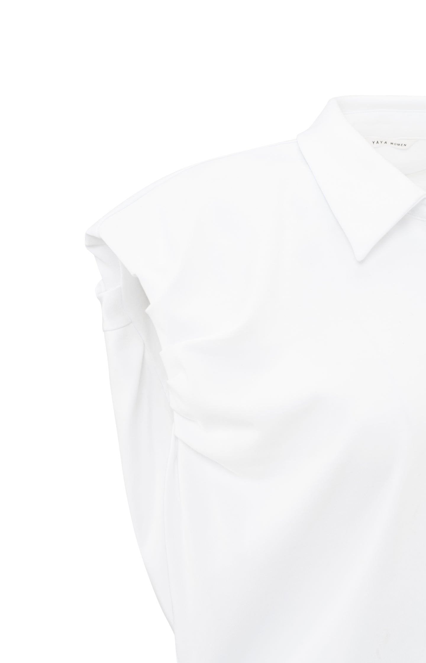 Jersey blouse with puff detail