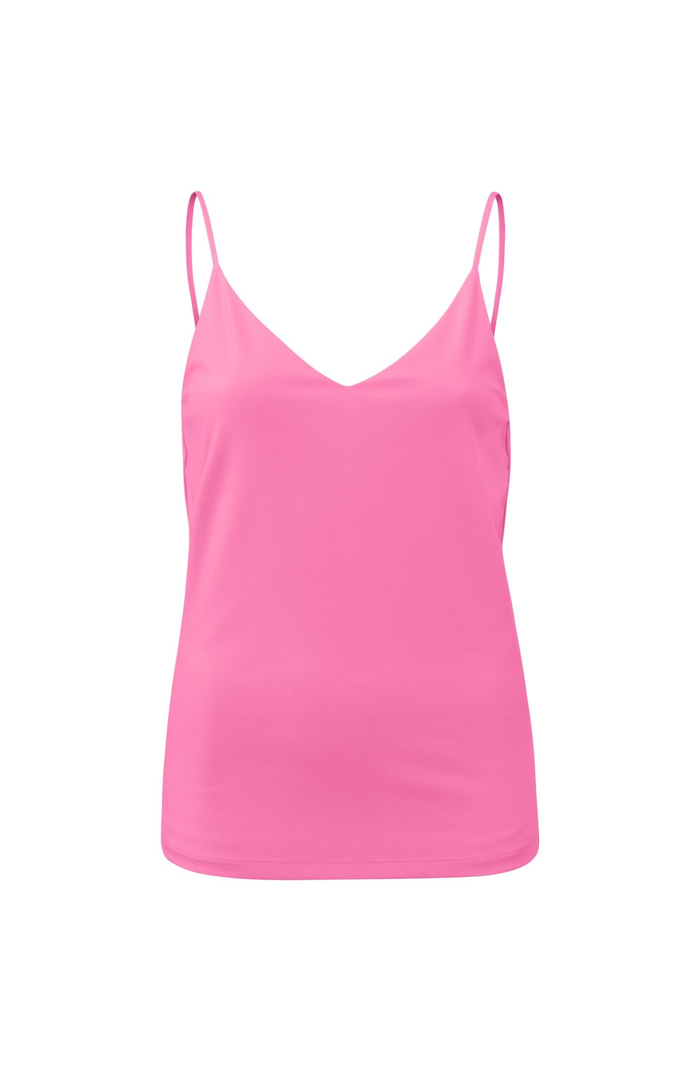 Jersey cami top with a V-neck and spaghetti straps - Type: product