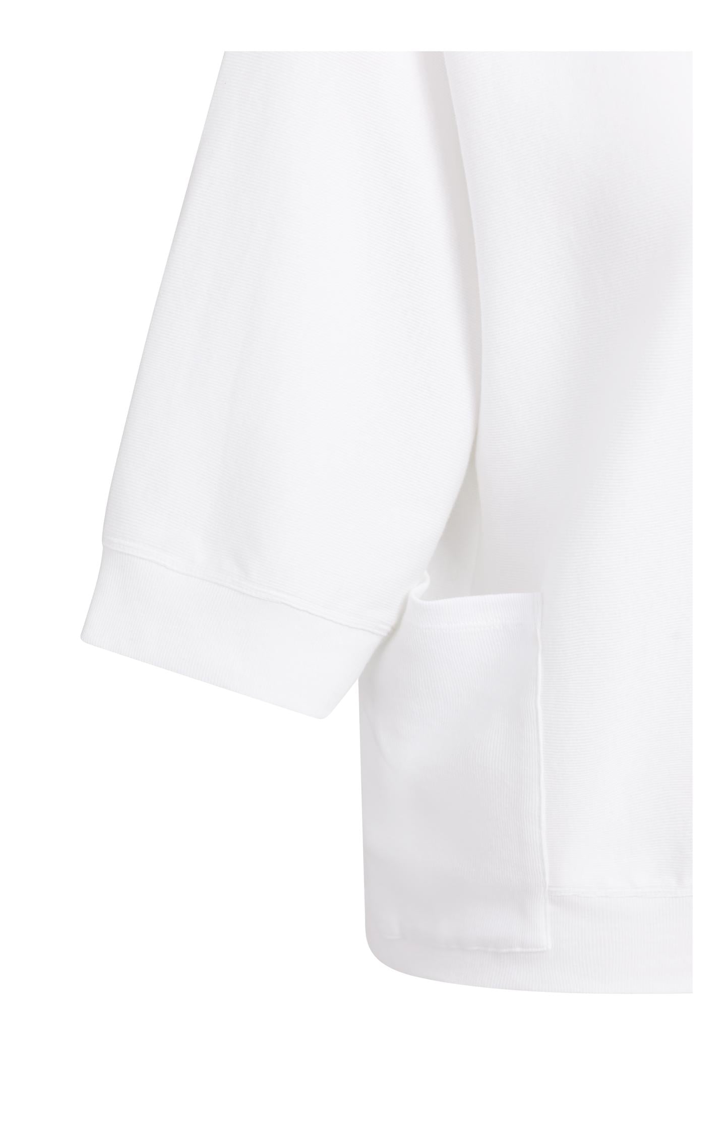 Jersey rib top with short sleeves