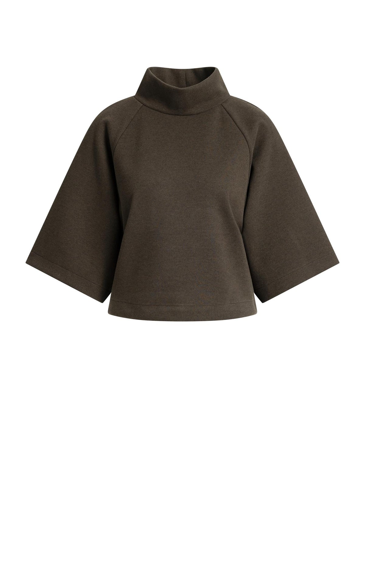Jersey-Pullover mit weiten Ärmeln - Delicioso Brown