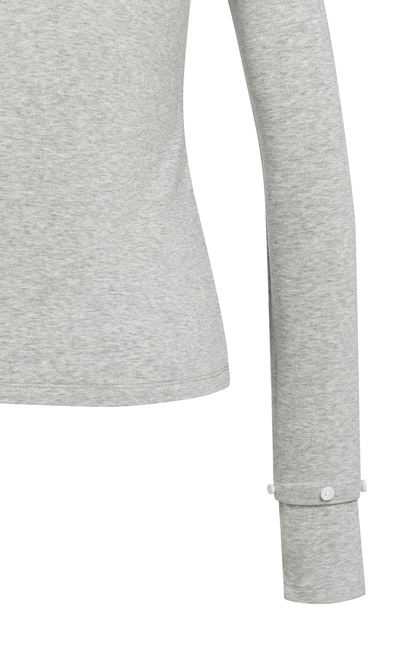 Jersey top with removable cuffs