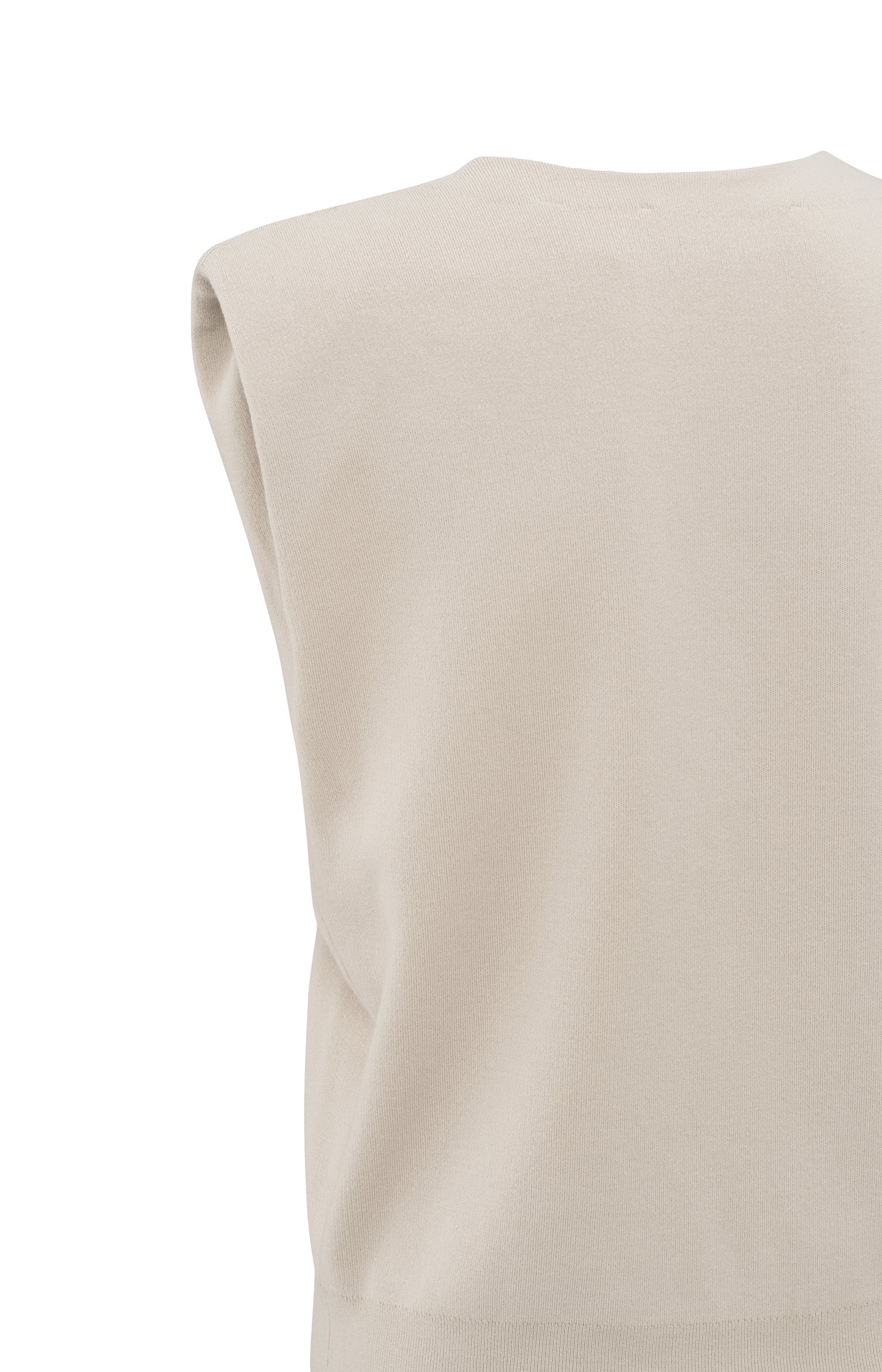 Knitted spencer with shoulder details and V-neck