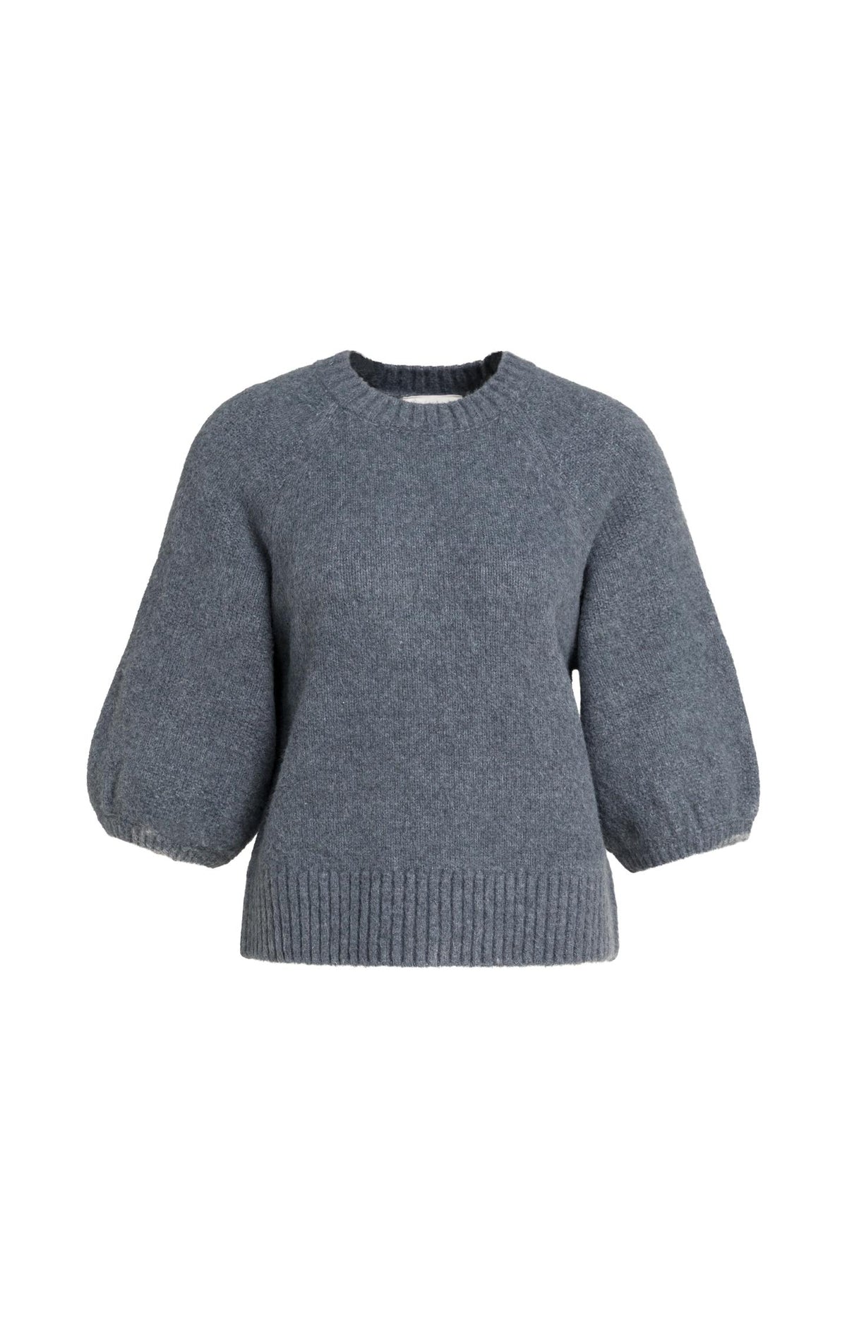 Knitted sweater with balloon sleeves - Type: product