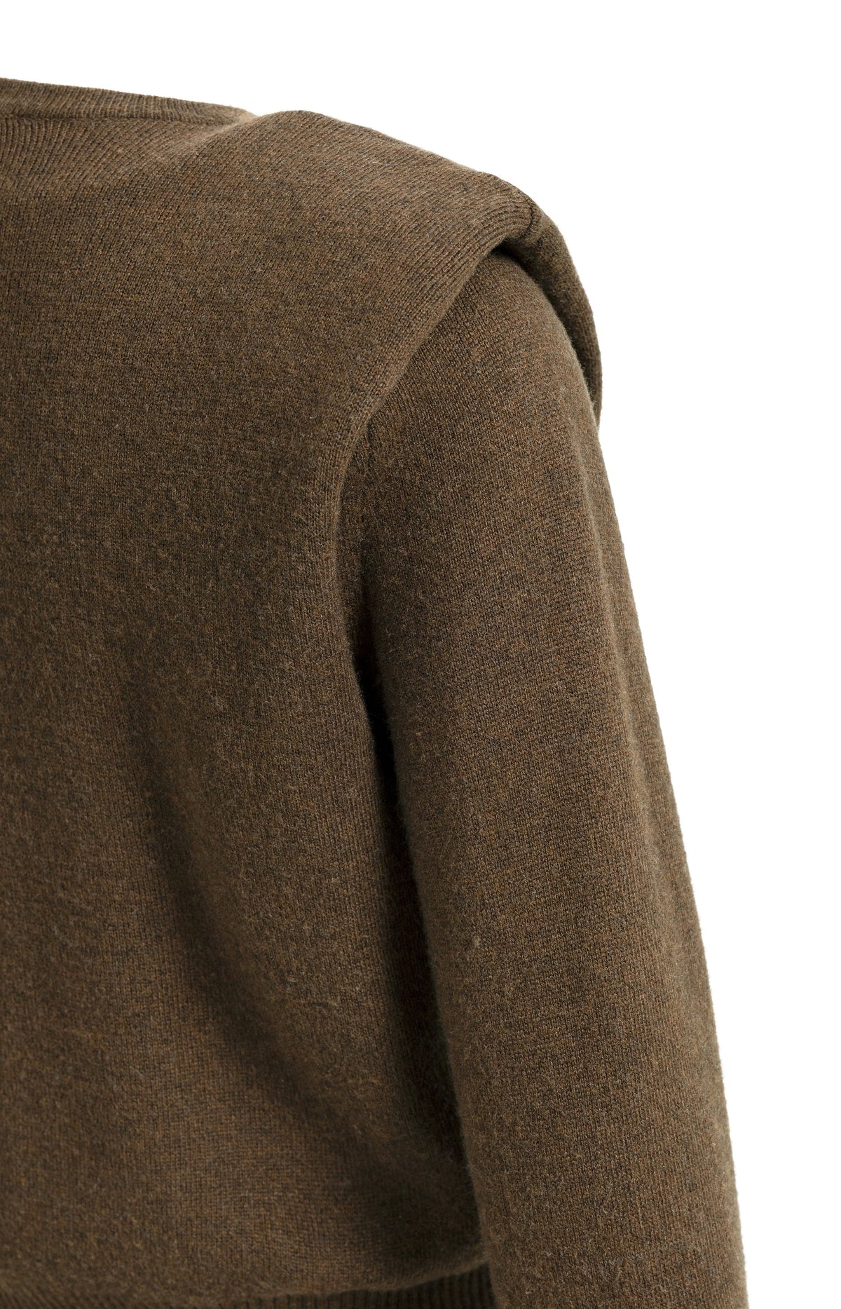Pull en maille avec épaulettes et fermetures éclairs - Cocoa Brown Melange