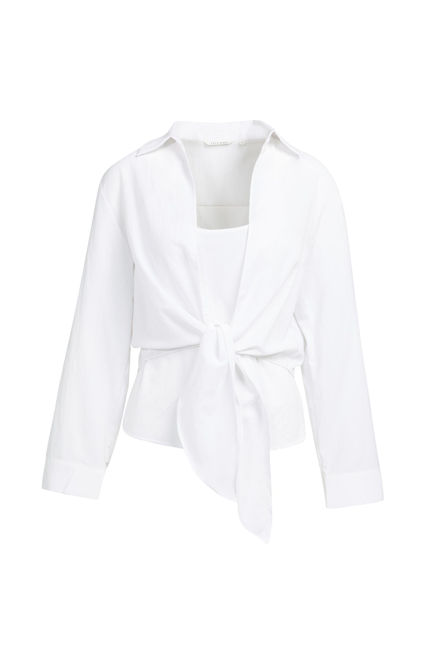 Knotted blouse with matching sleeveless top - Type: lookbook