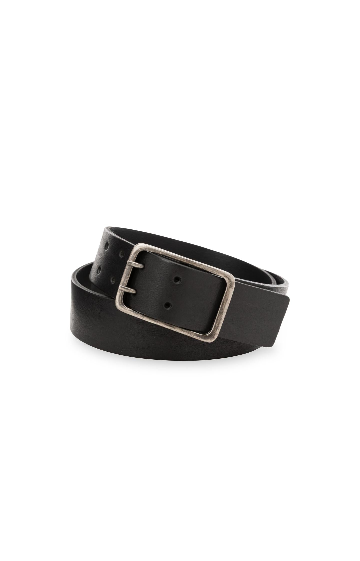 Leather belt with buckle - Type: lookbook