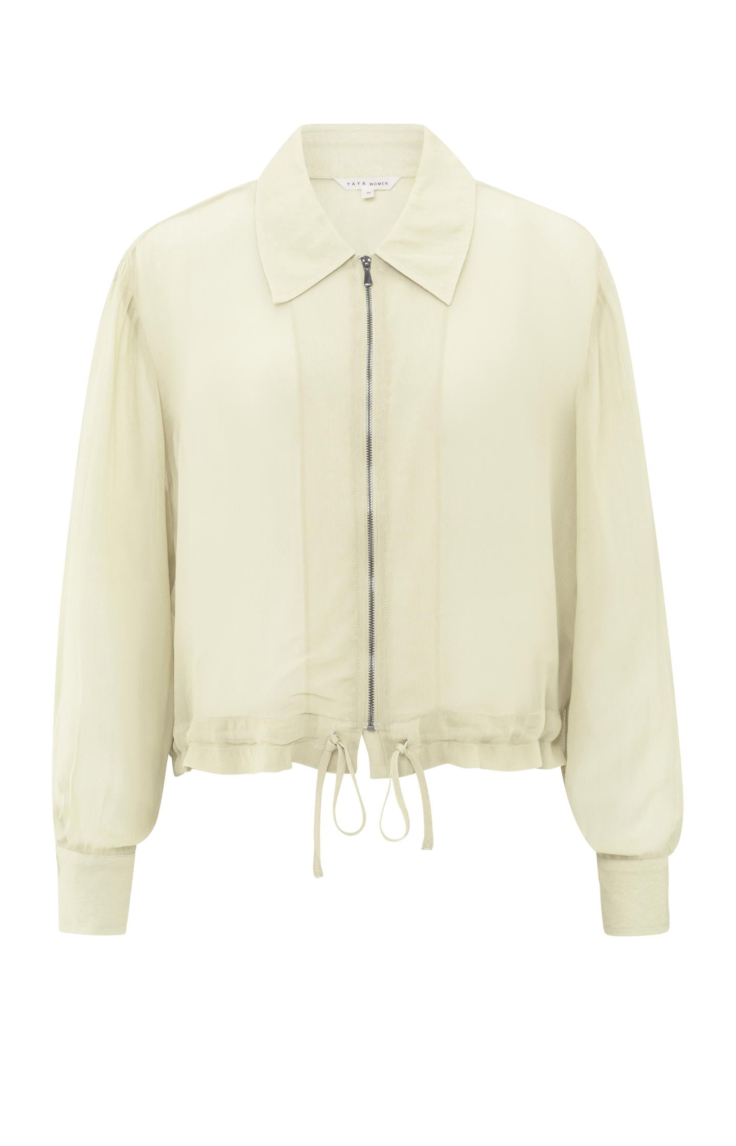 Lightweight blouse jacket with zipper - Type: product