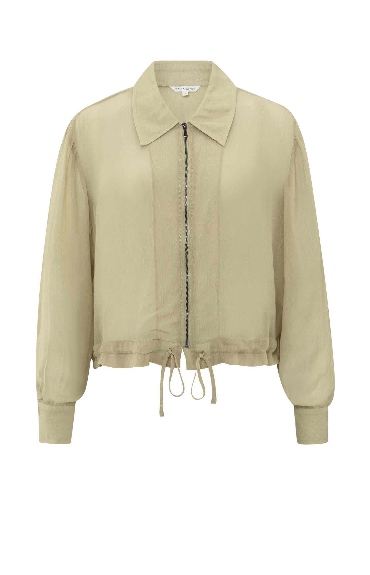 Lightweight blouse jacket with zipper - Type: product