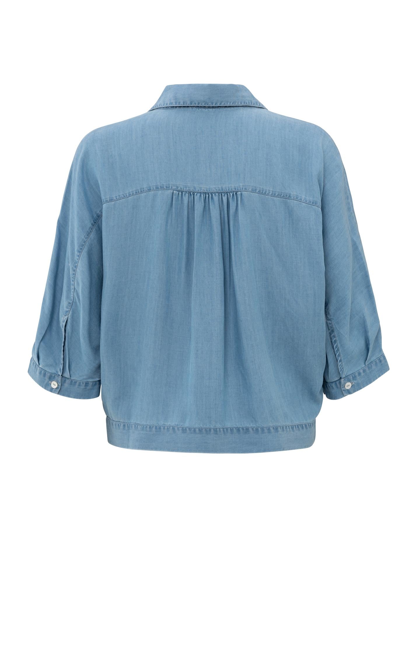 Lightweight chambray blouse