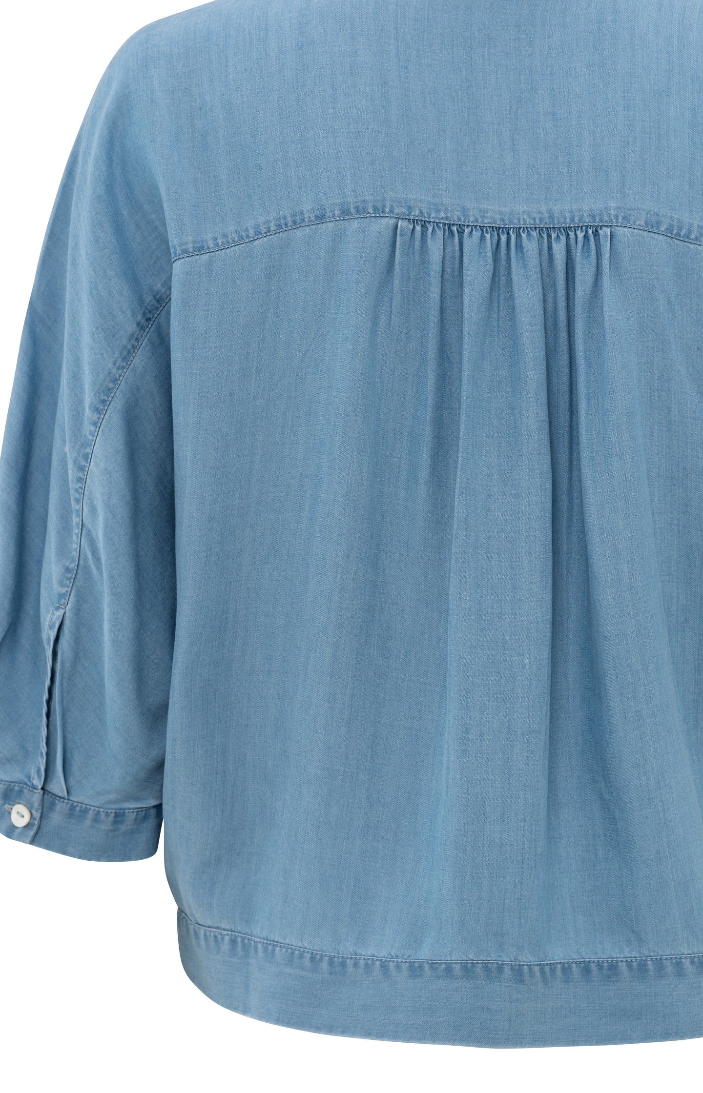 Lightweight chambray blouse