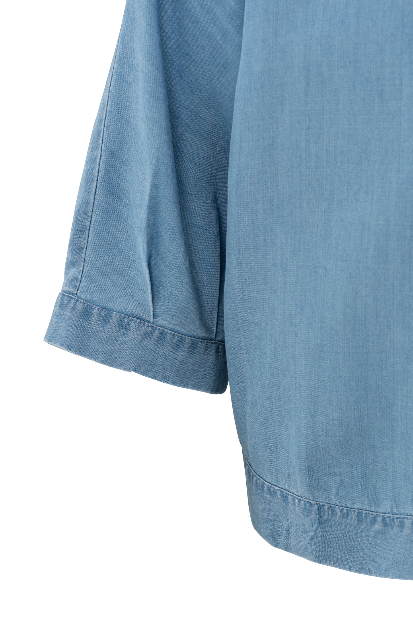 Lightweight chambray blouse