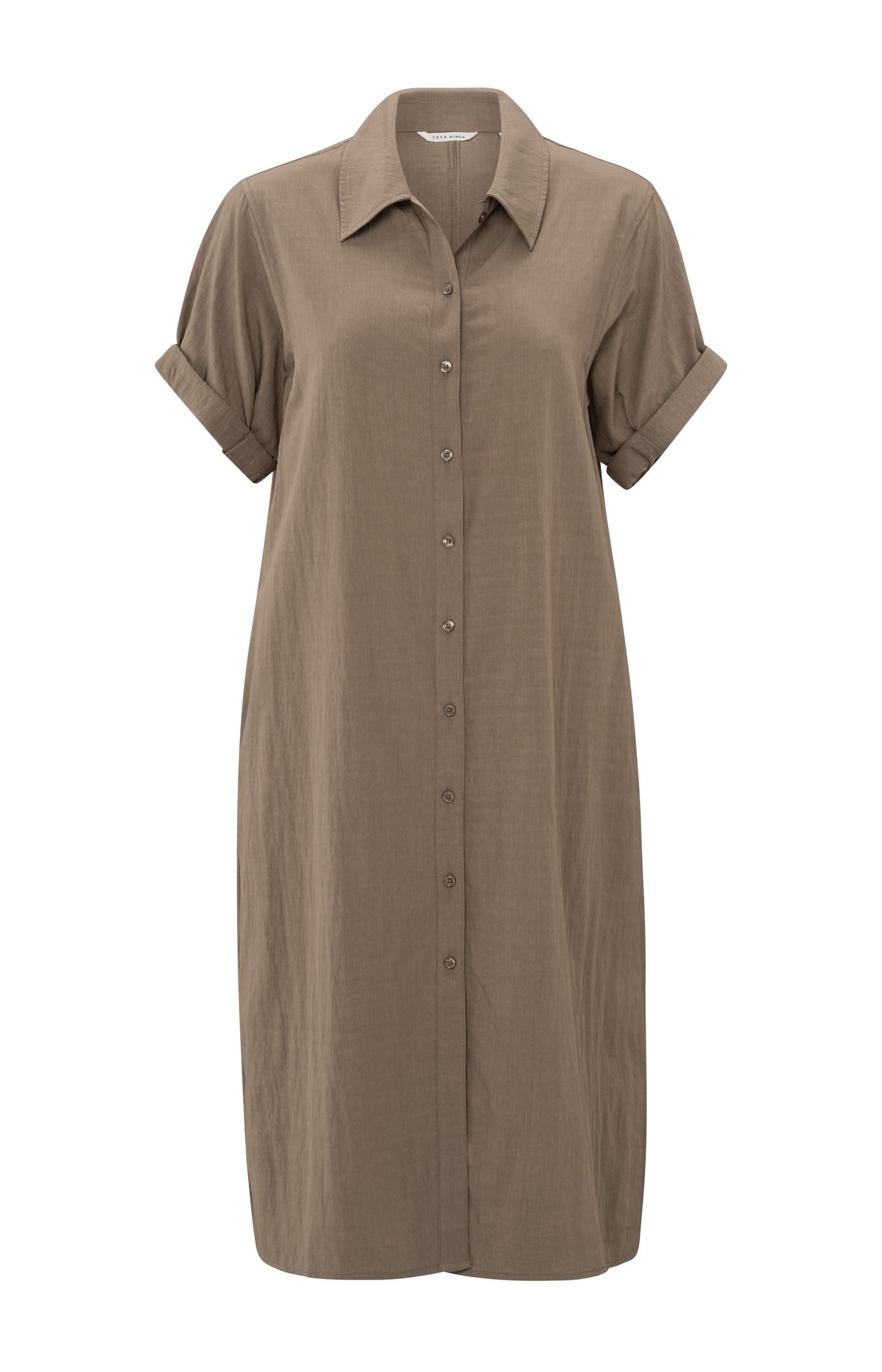 Lightweight shirt dress with short sleeves - Type: product