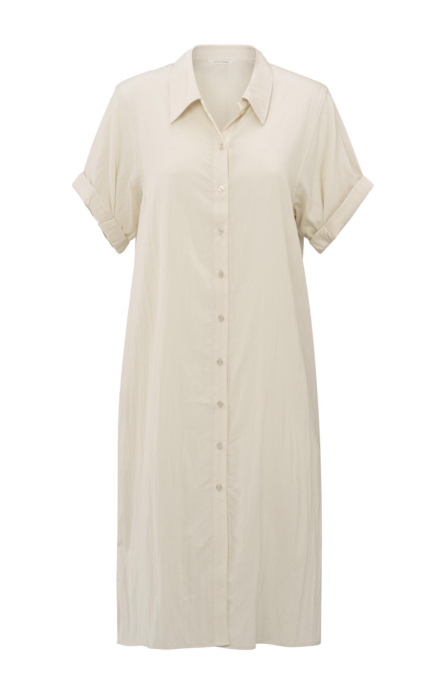 Lightweight shirt dress with short sleeves - Type: product