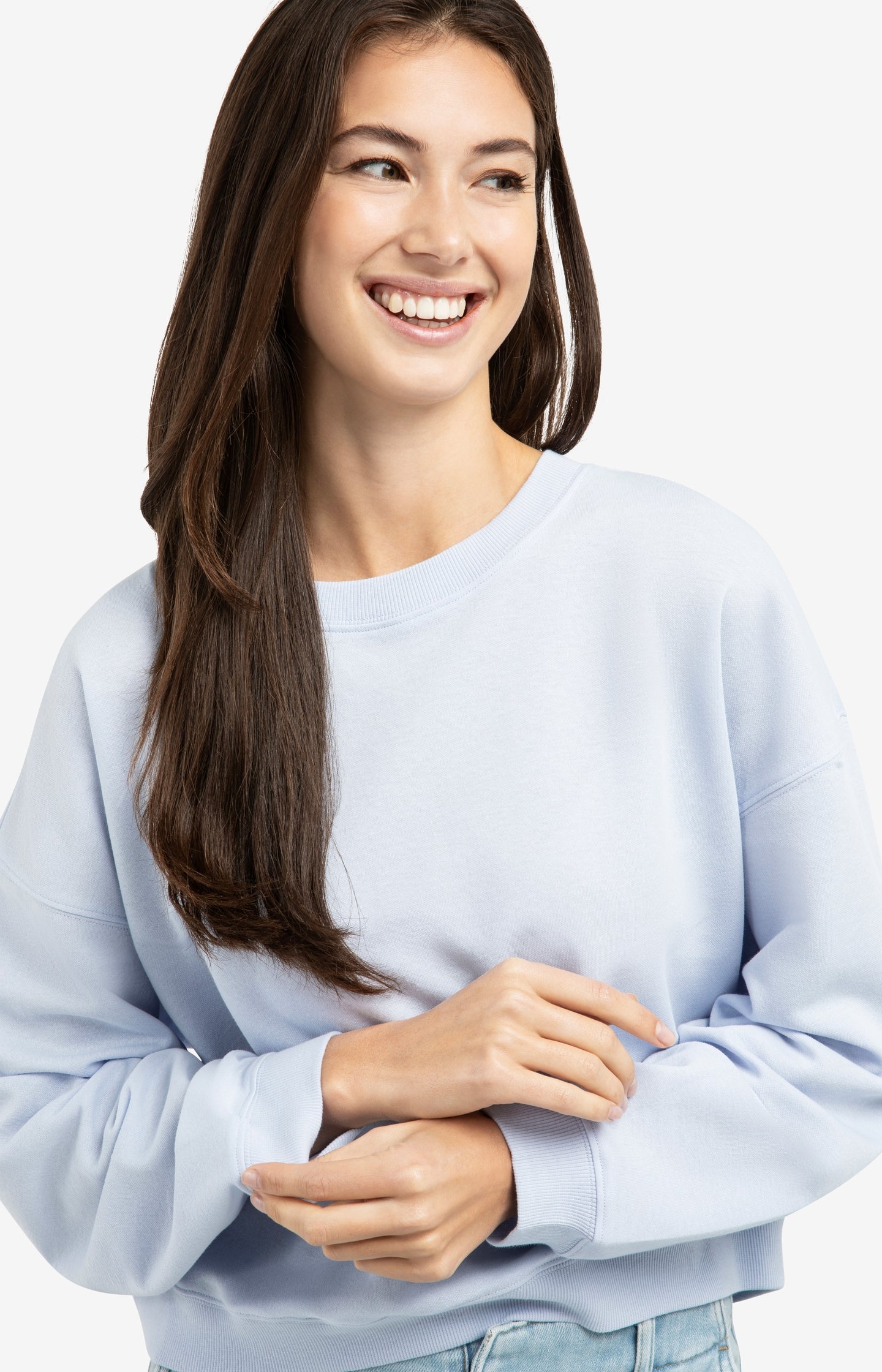 Lightweight sweater with crew neck
