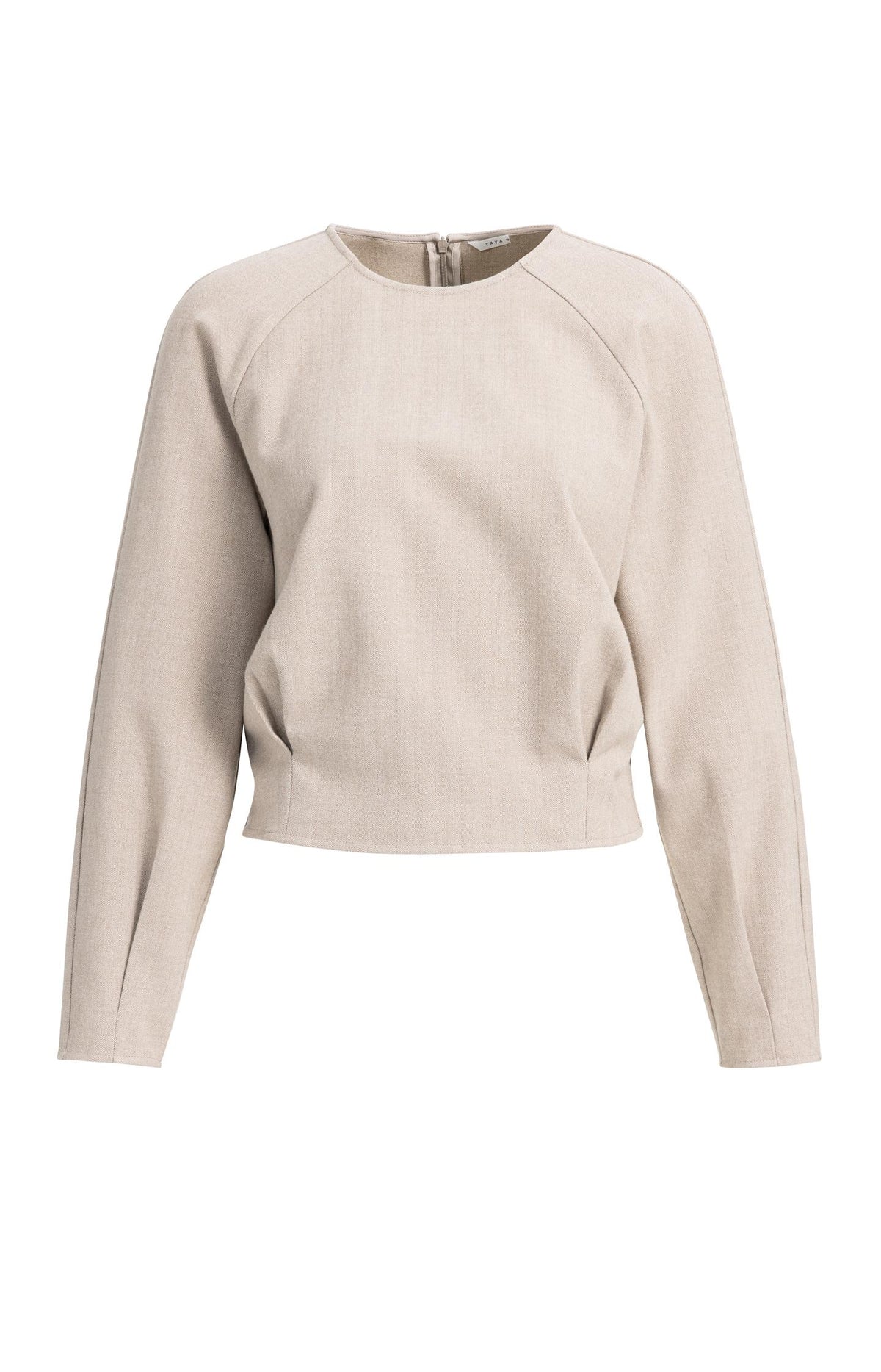 Long sleeve top with blouson hem - Type: product
