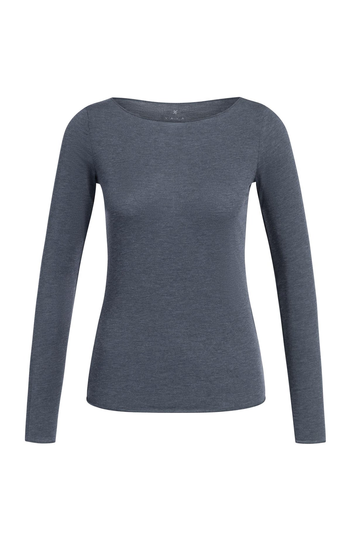 Long sleeve top with boat neck - Type: product