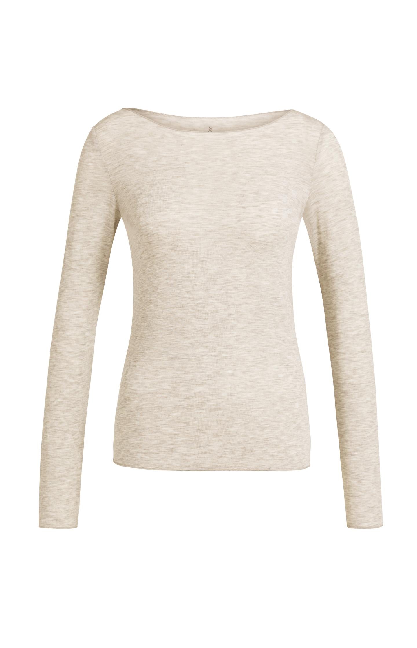 Long sleeve top with boat neck - Type: product
