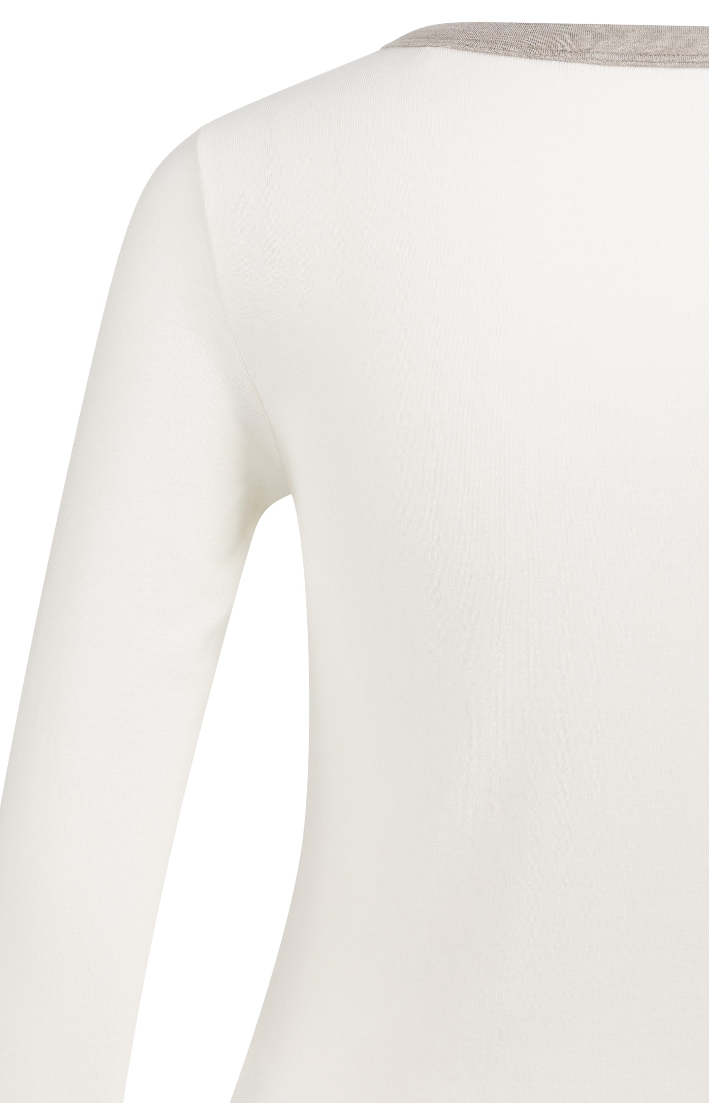 Long sleeve top with contrast trims