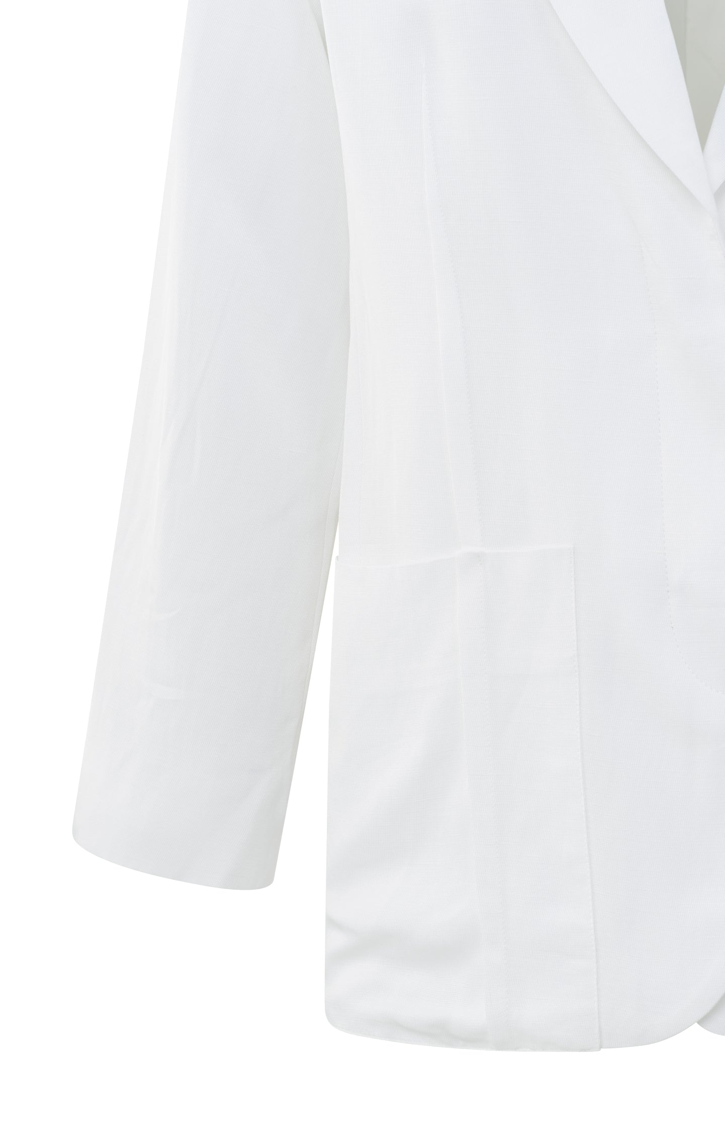 Loose fit blazer with patch pockets and slit details