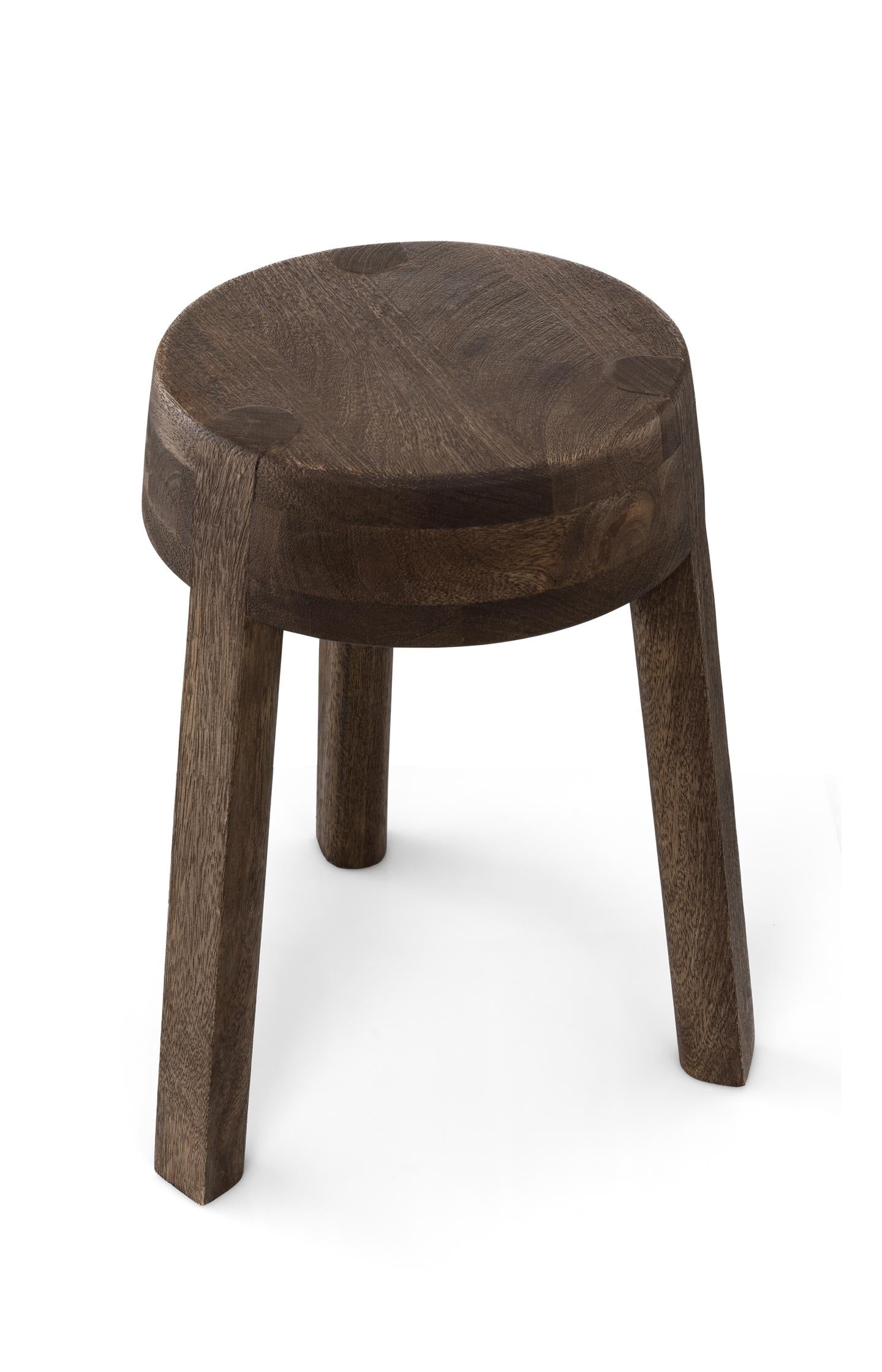Mango wood stool