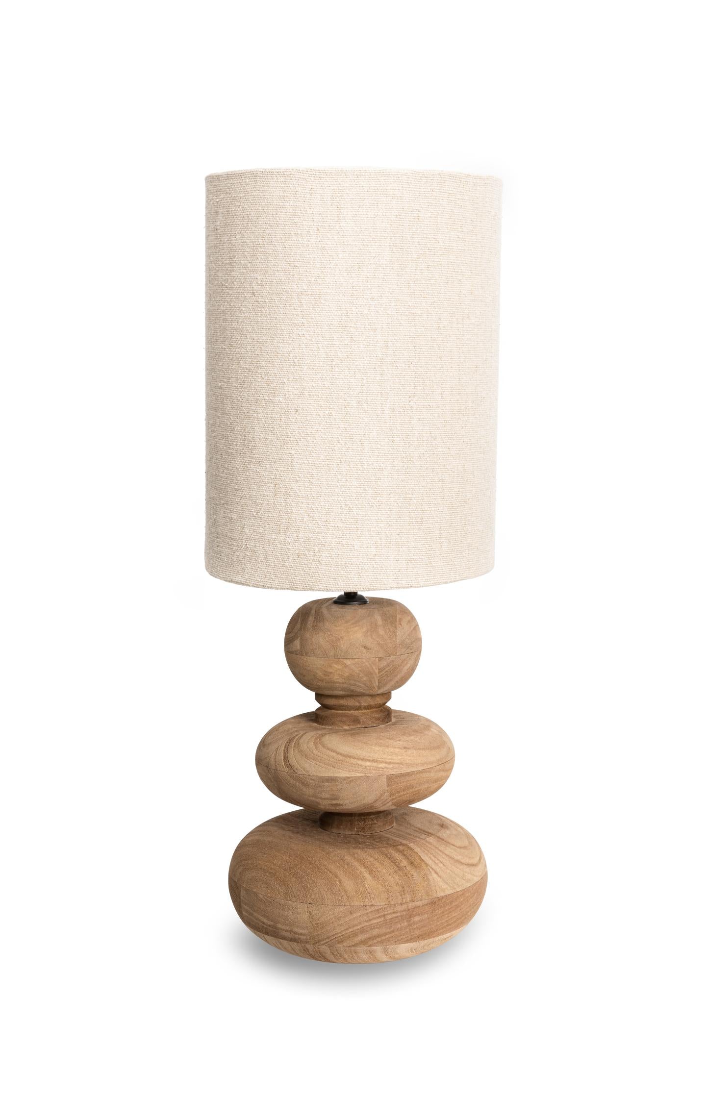 Mango wood table lamp