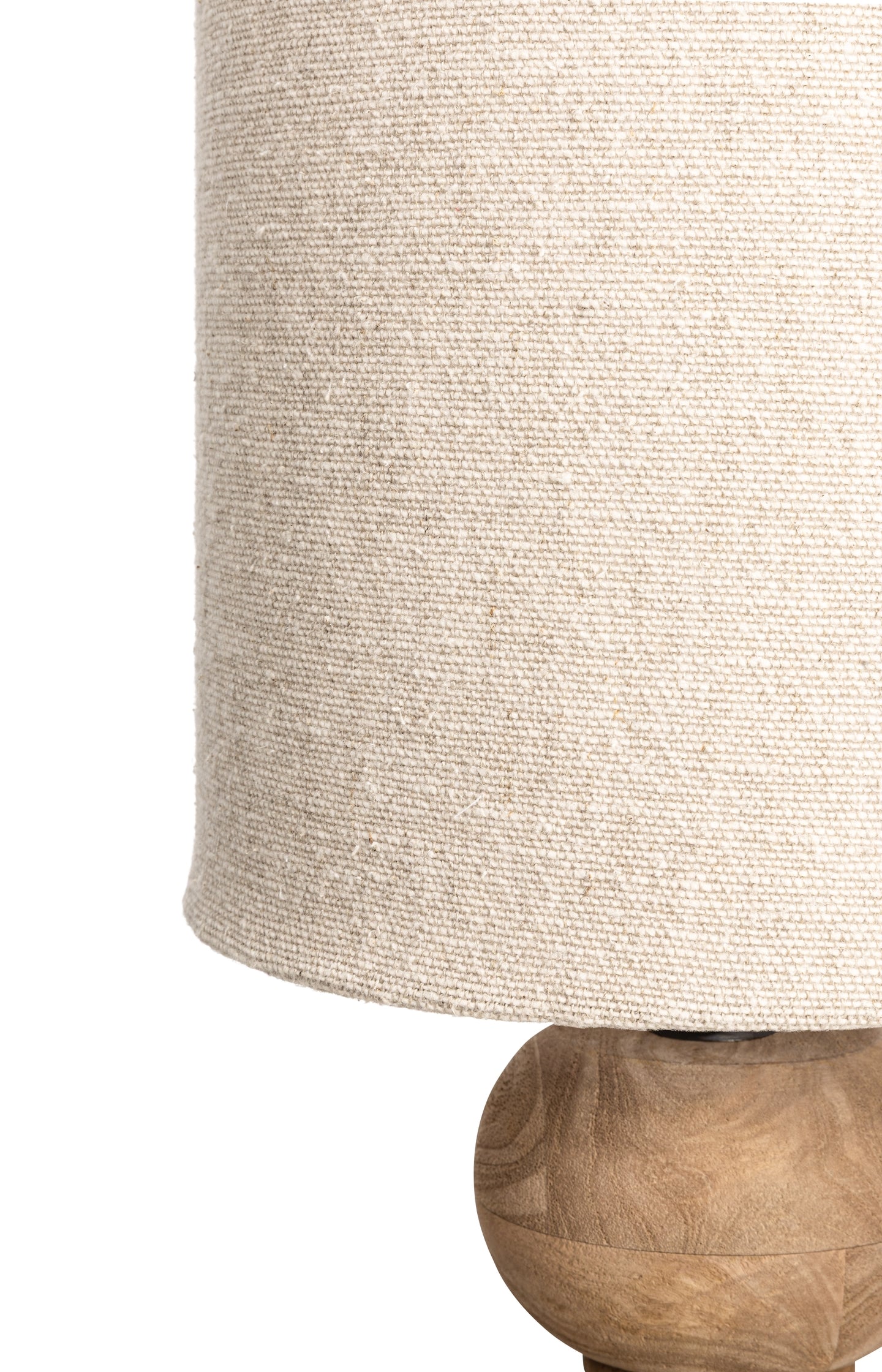 Mango wood table lamp