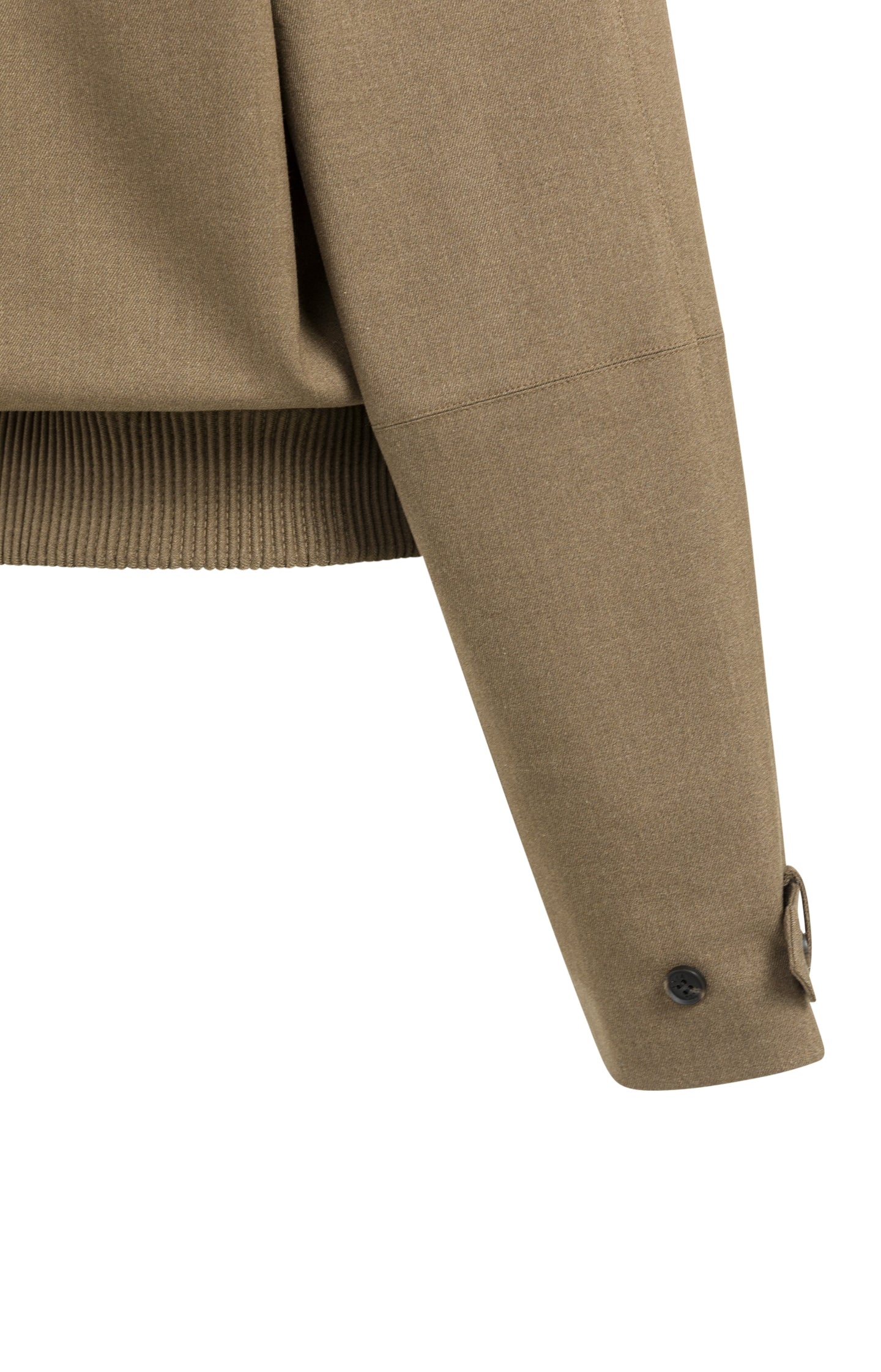 Melange jacket with contrast collar