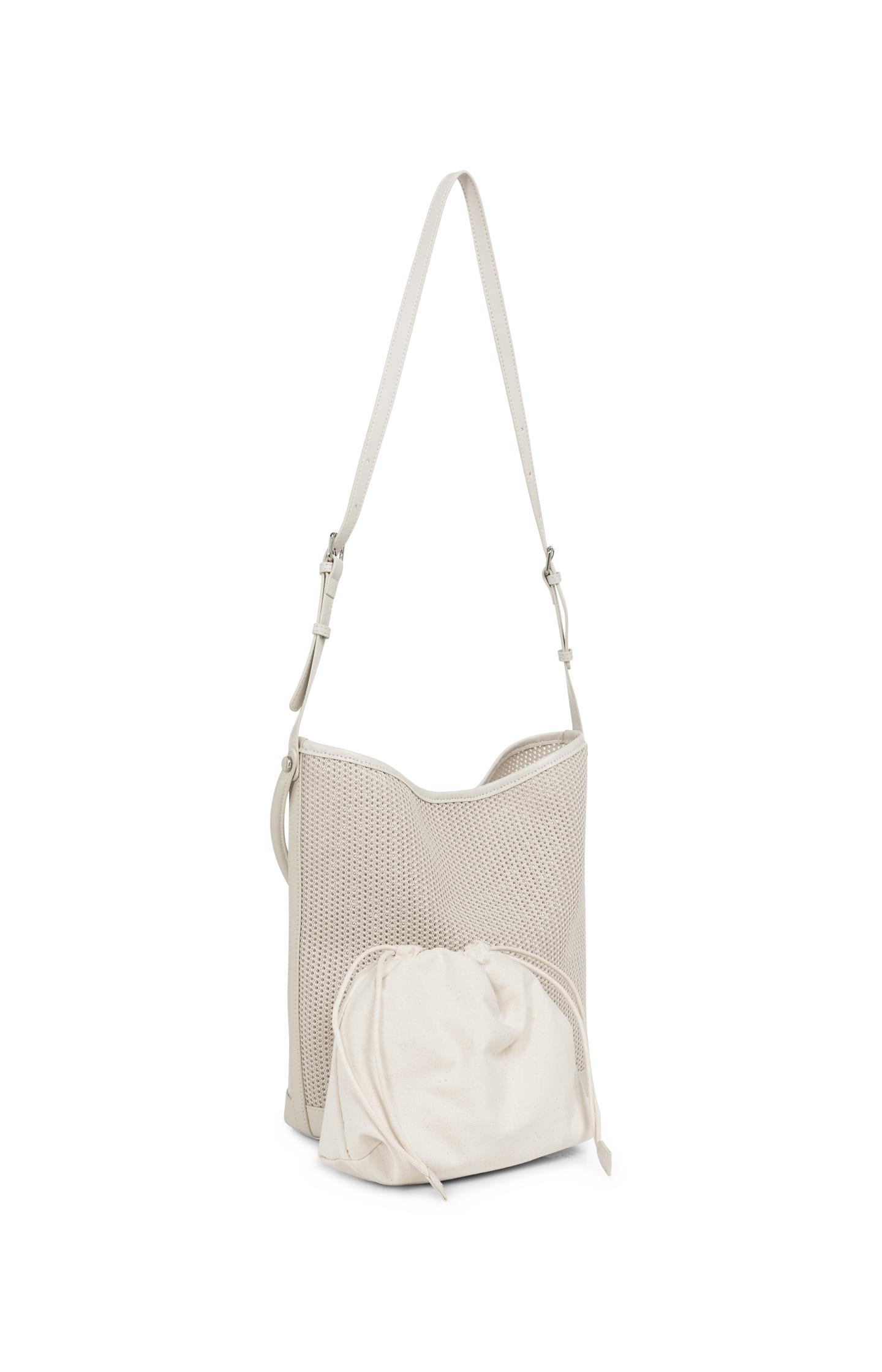 Mesh shoulder bag with inner pouch - Type: product