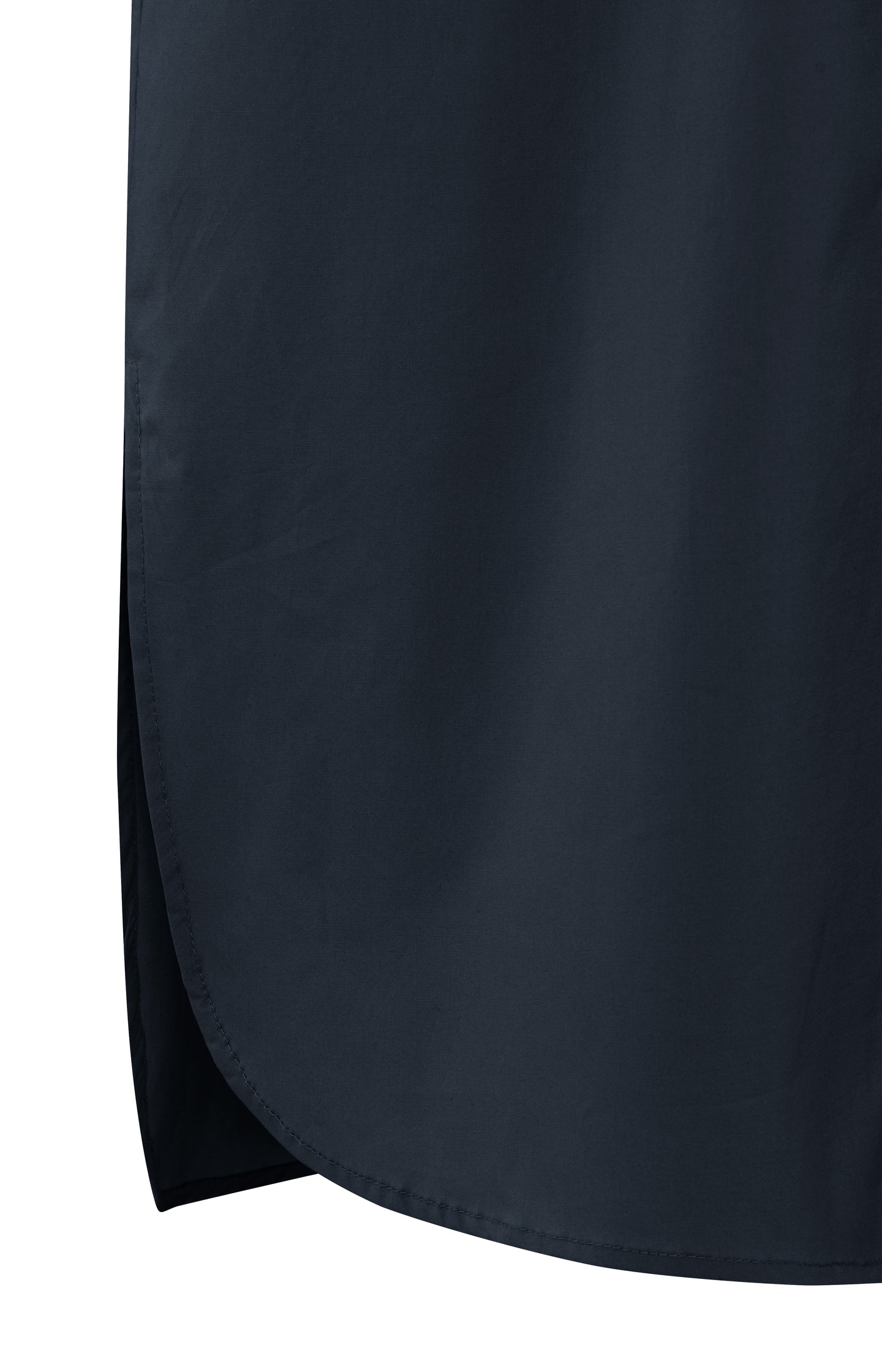 Midi shirt dress with buttons, collar and long sleeves
