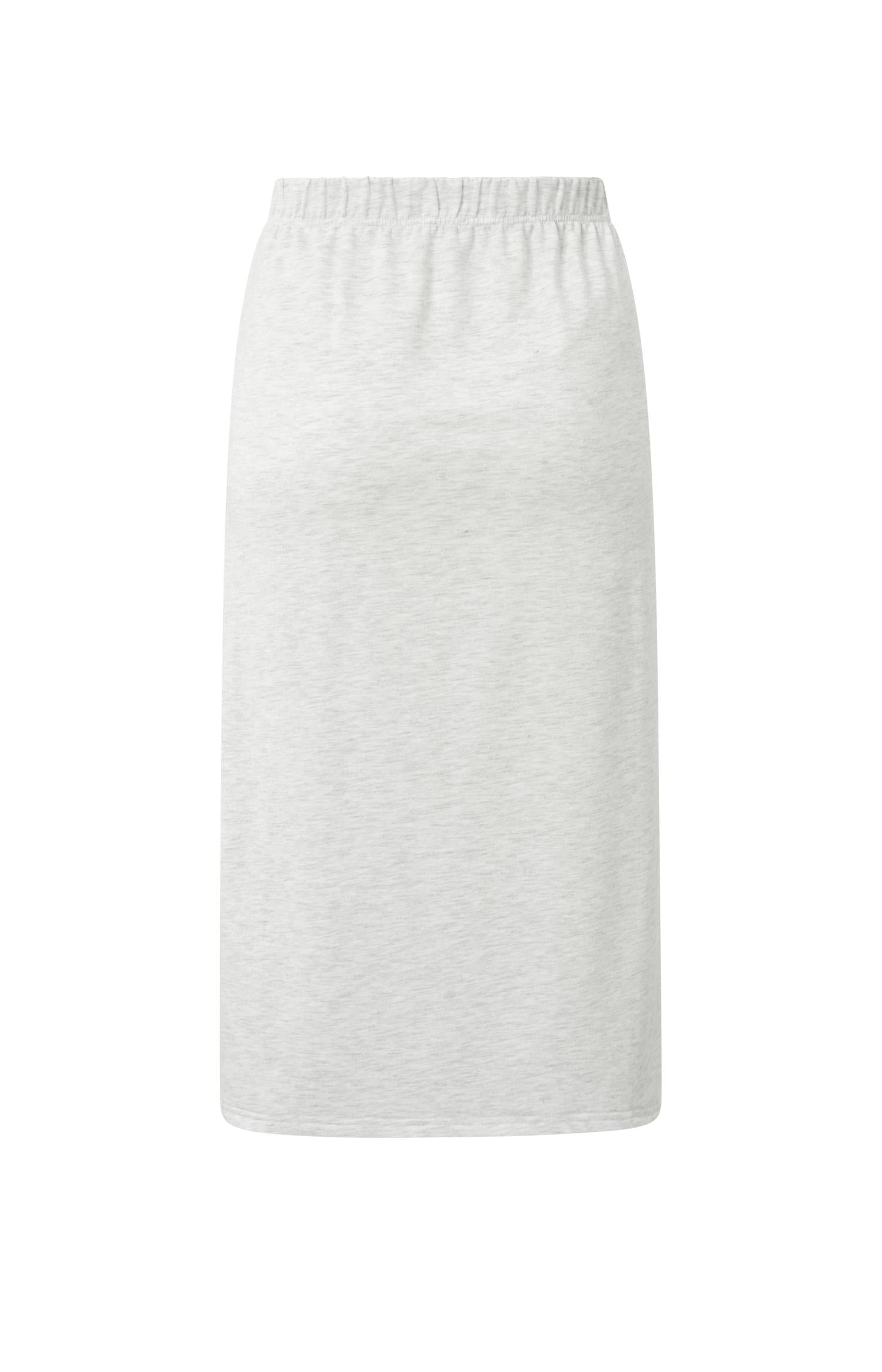 Midi skirt with slit and tie detail