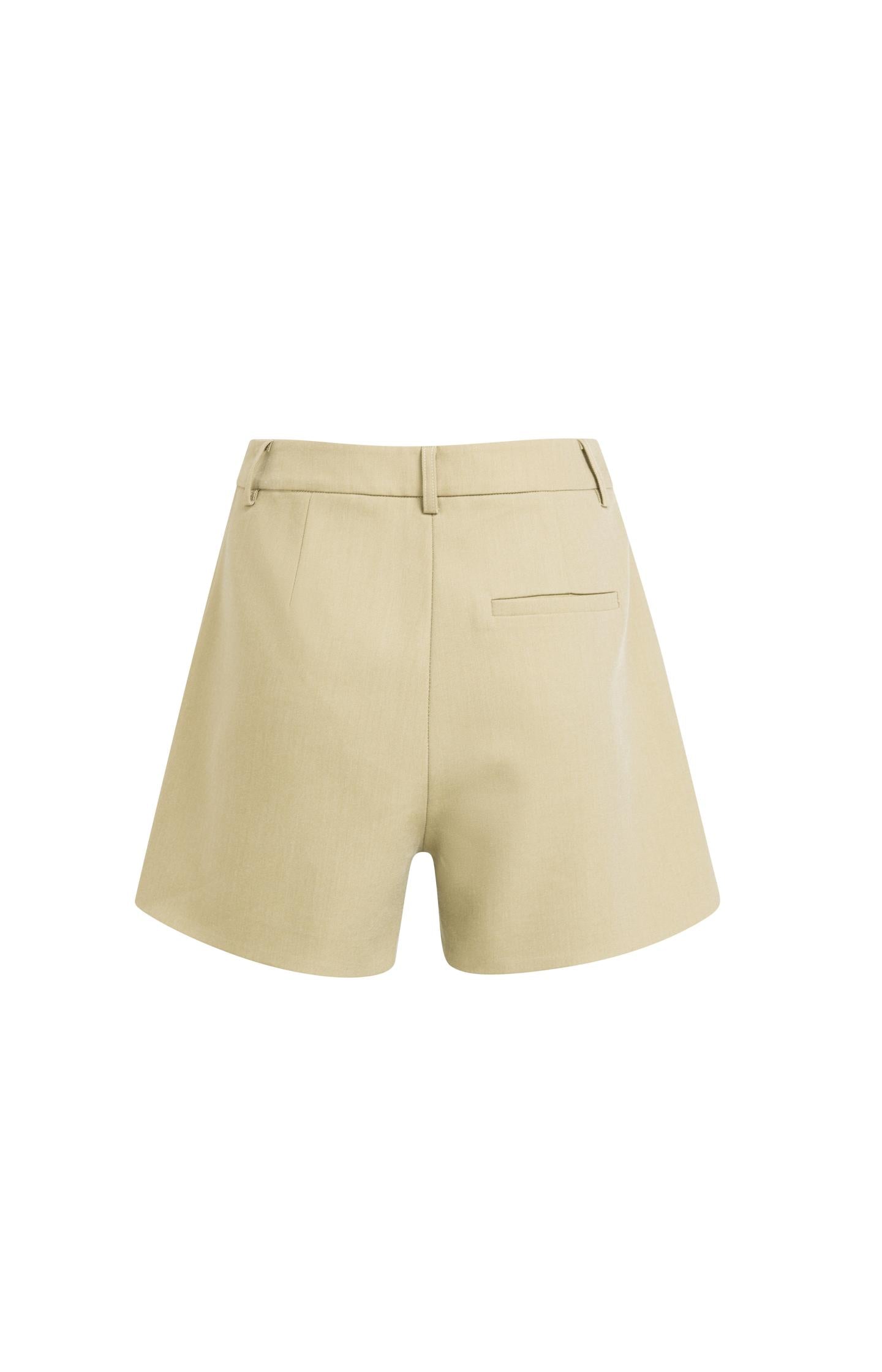 Mini skort with pleat detail