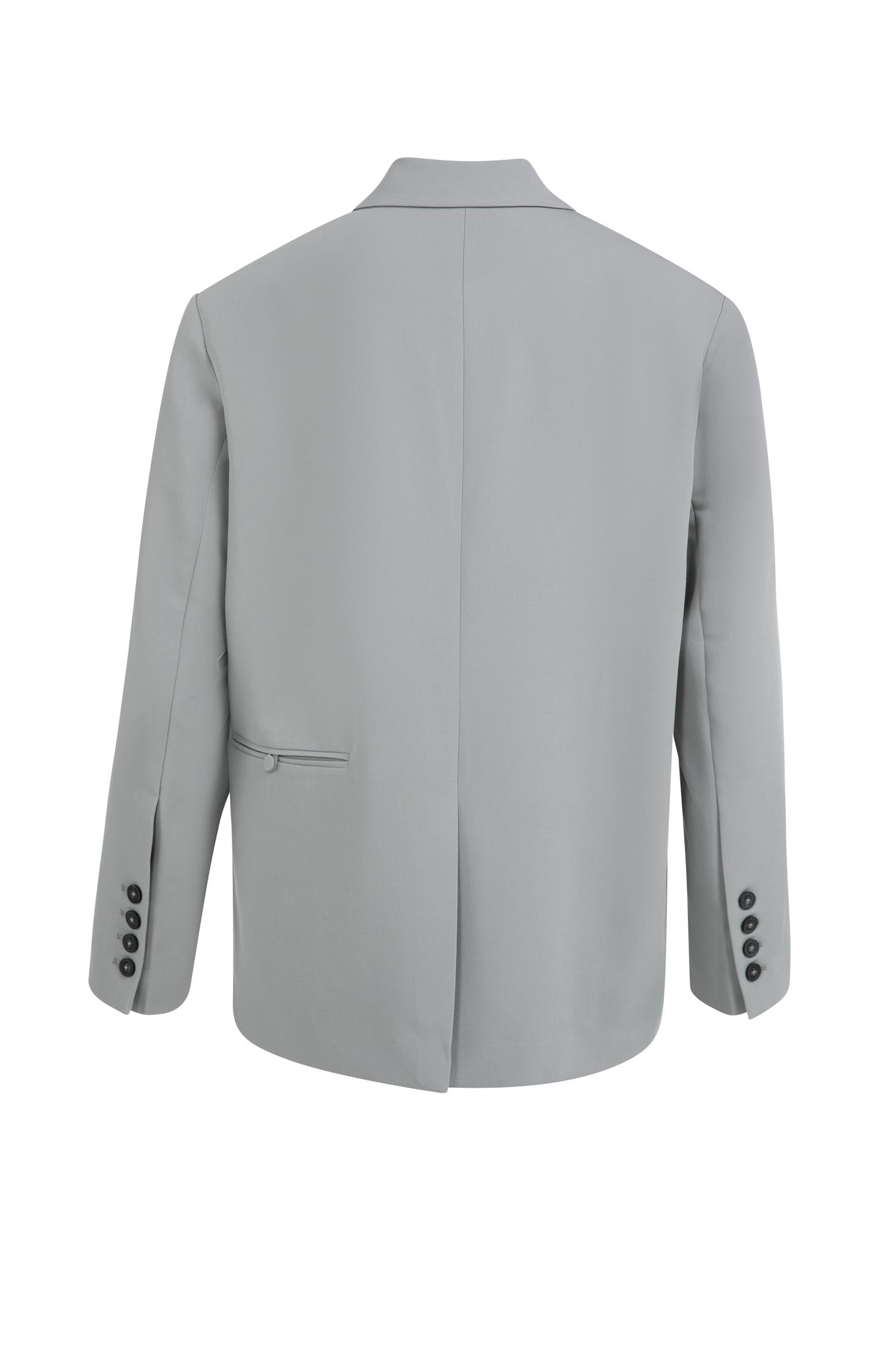 Oversized blazer with fancy button details - Grey