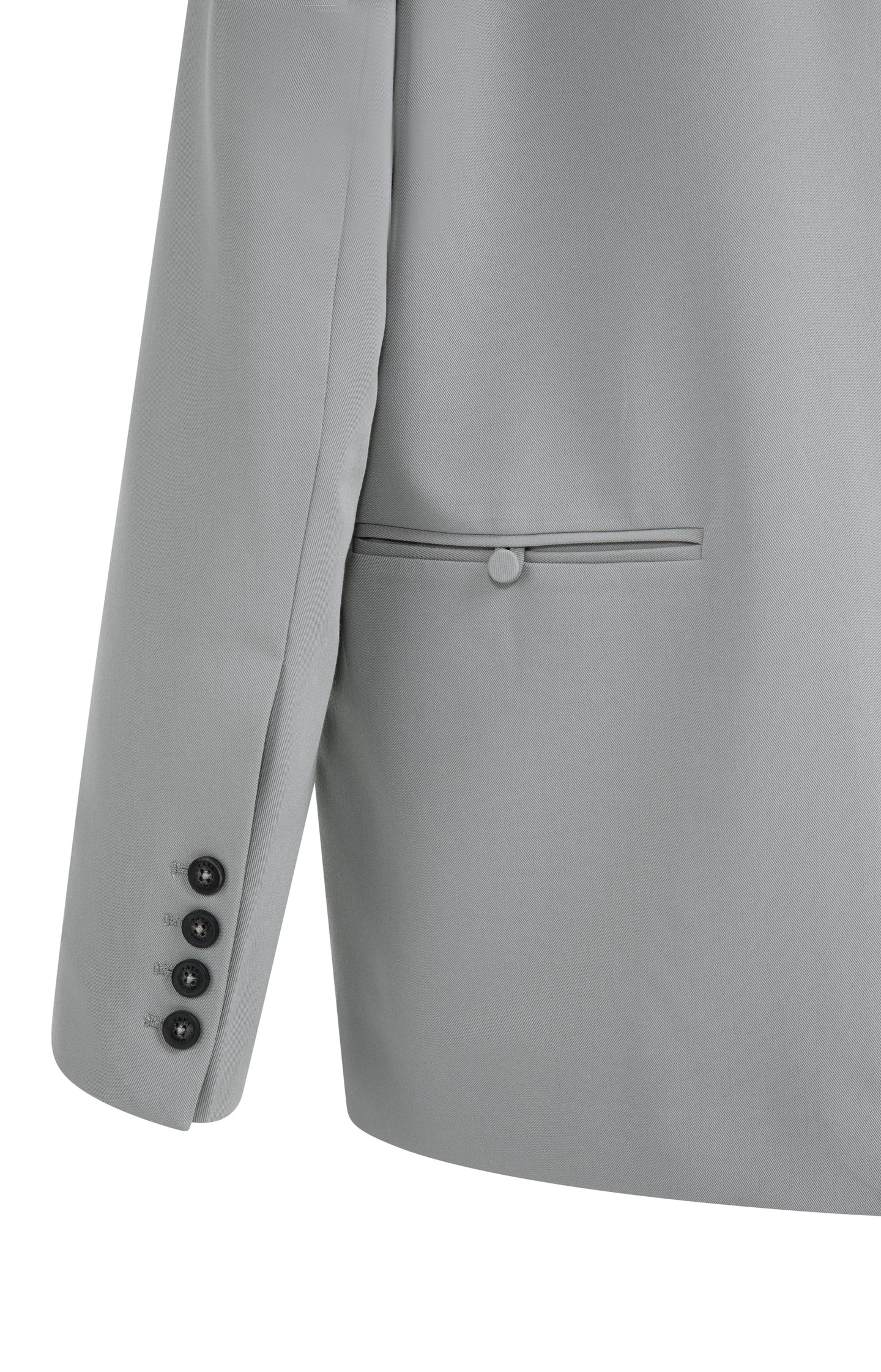 Oversized blazer with fancy button details - Grey