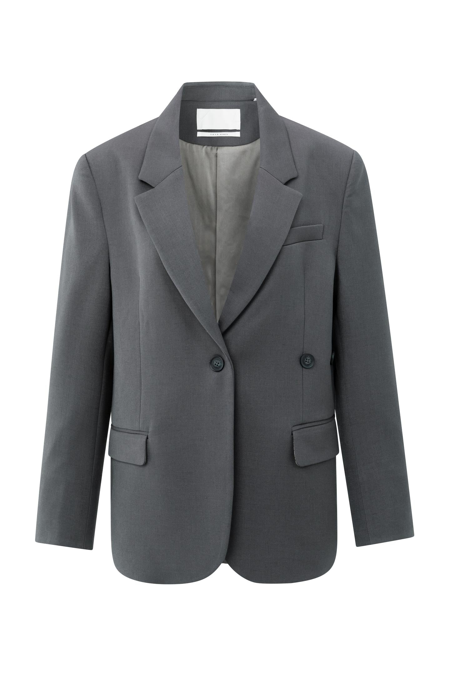 Oversized blazer with sleeve tape detail - Type: product